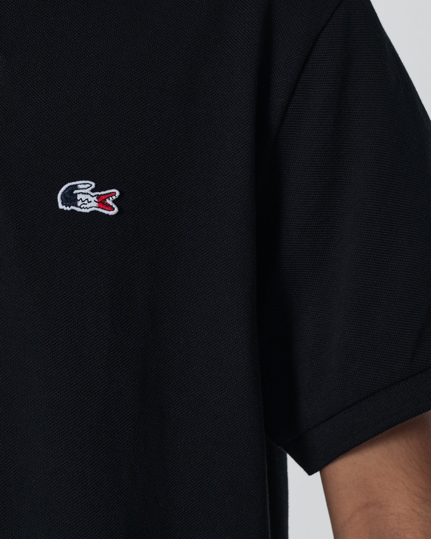 LAC Plain Color Men Black Polo Shirt 22.90