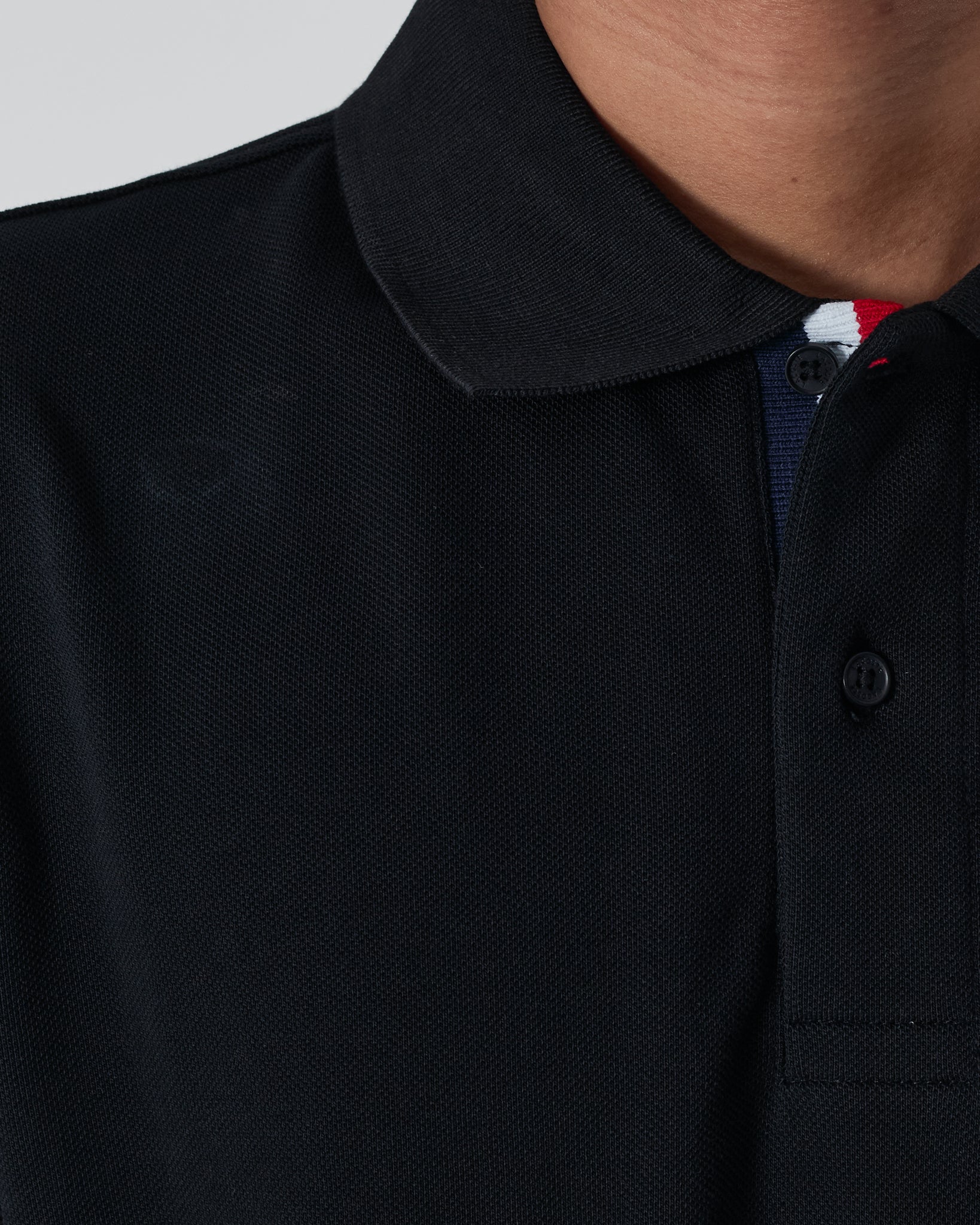 LAC Plain Color Men Black Polo Shirt 22.90