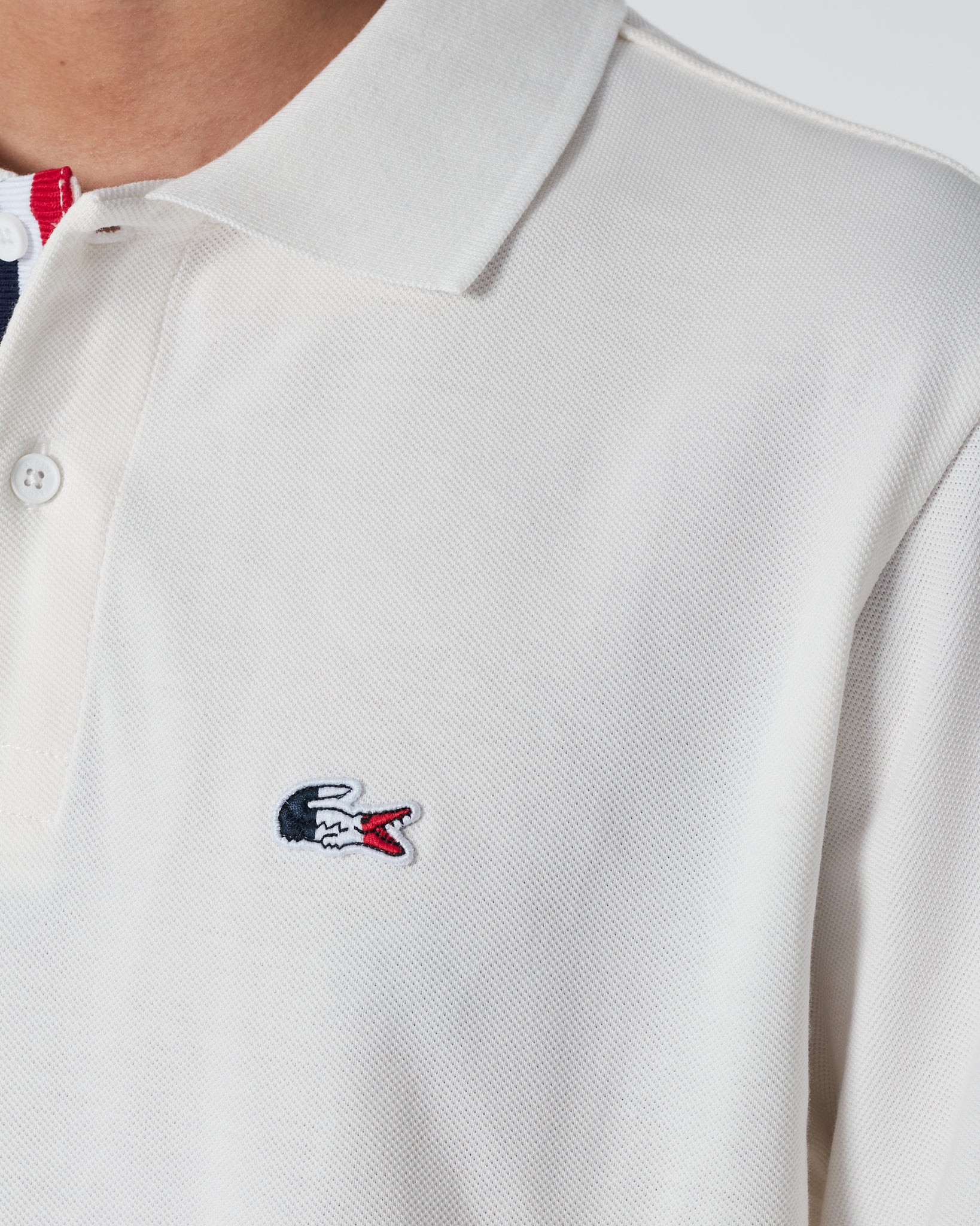 LAC Plain Color Men White Polo Shirt 22.90
