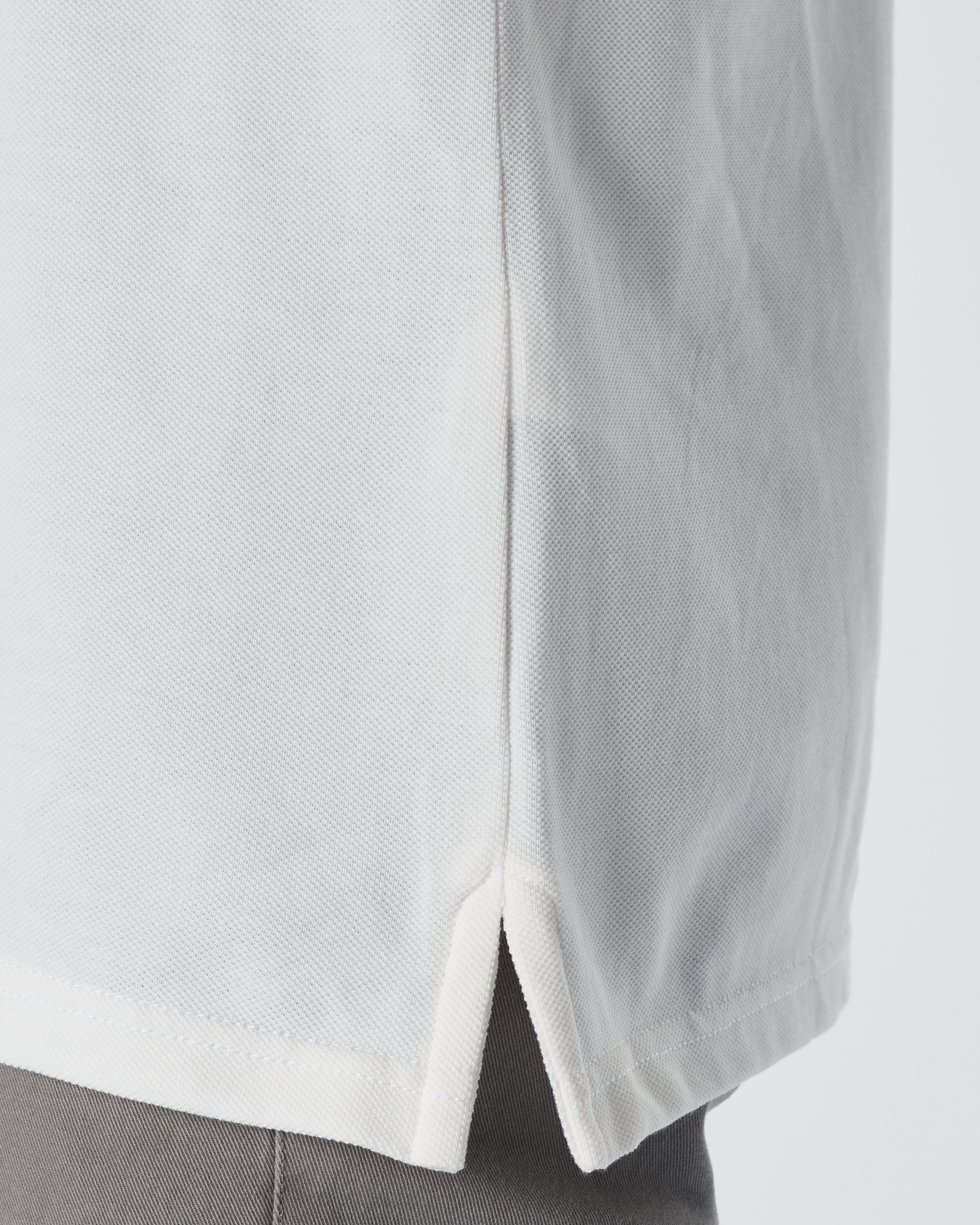 LAC Plain Color Men White Polo Shirt 22.90