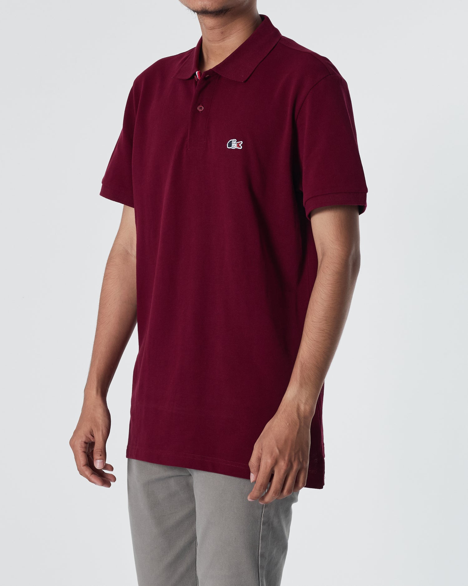 LAC Plain Color Men Red Polo Shirt 22.90