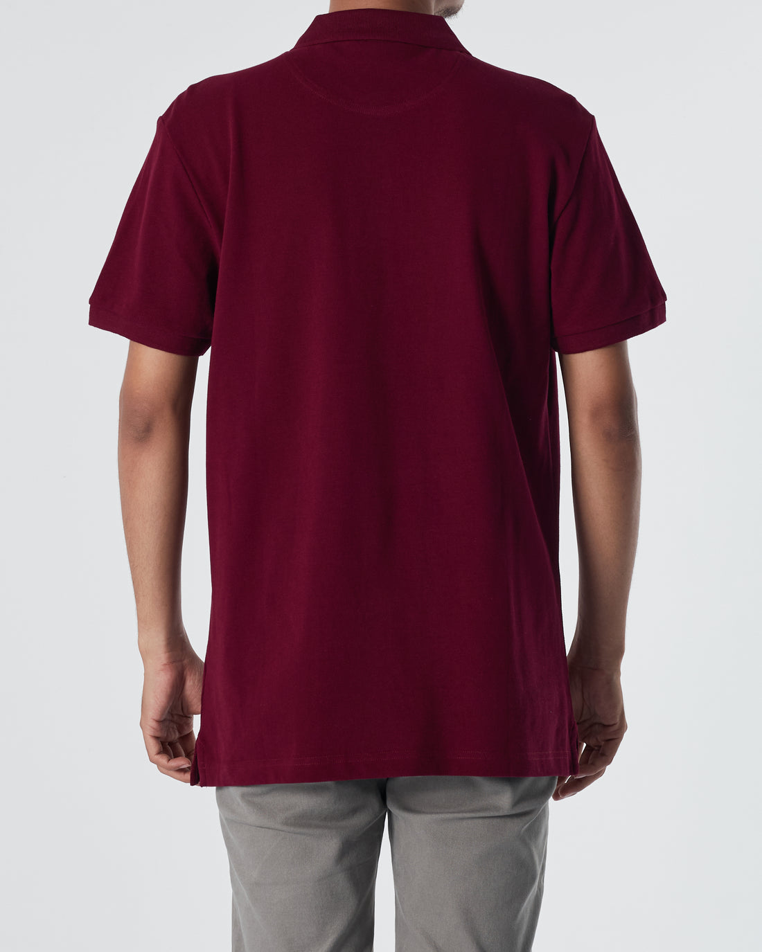 LAC Plain Color Men Red Polo Shirt 22.90