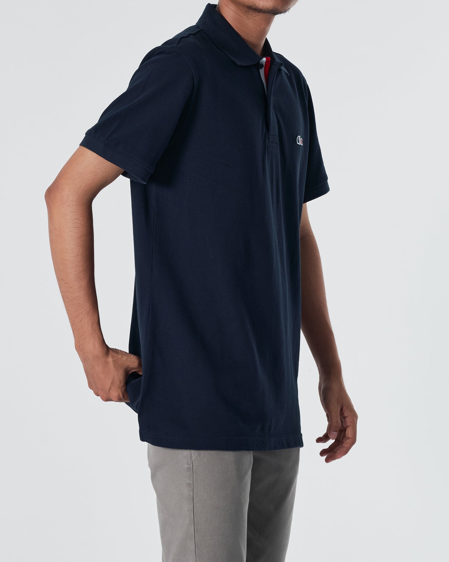 LAC Plain Color Men Blue Polo Shirt 22.90