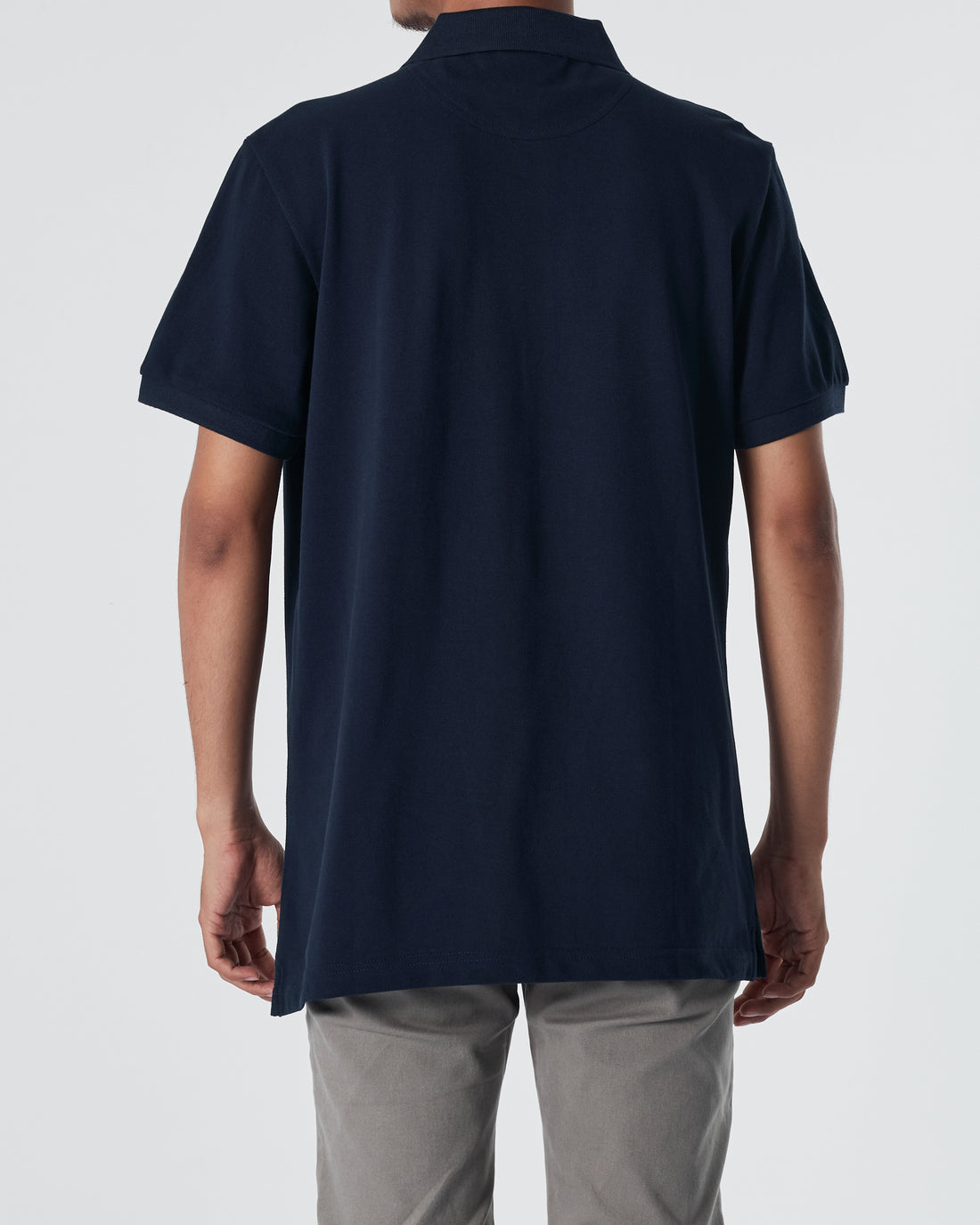 LAC Plain Color Men Blue Polo Shirt 22.90