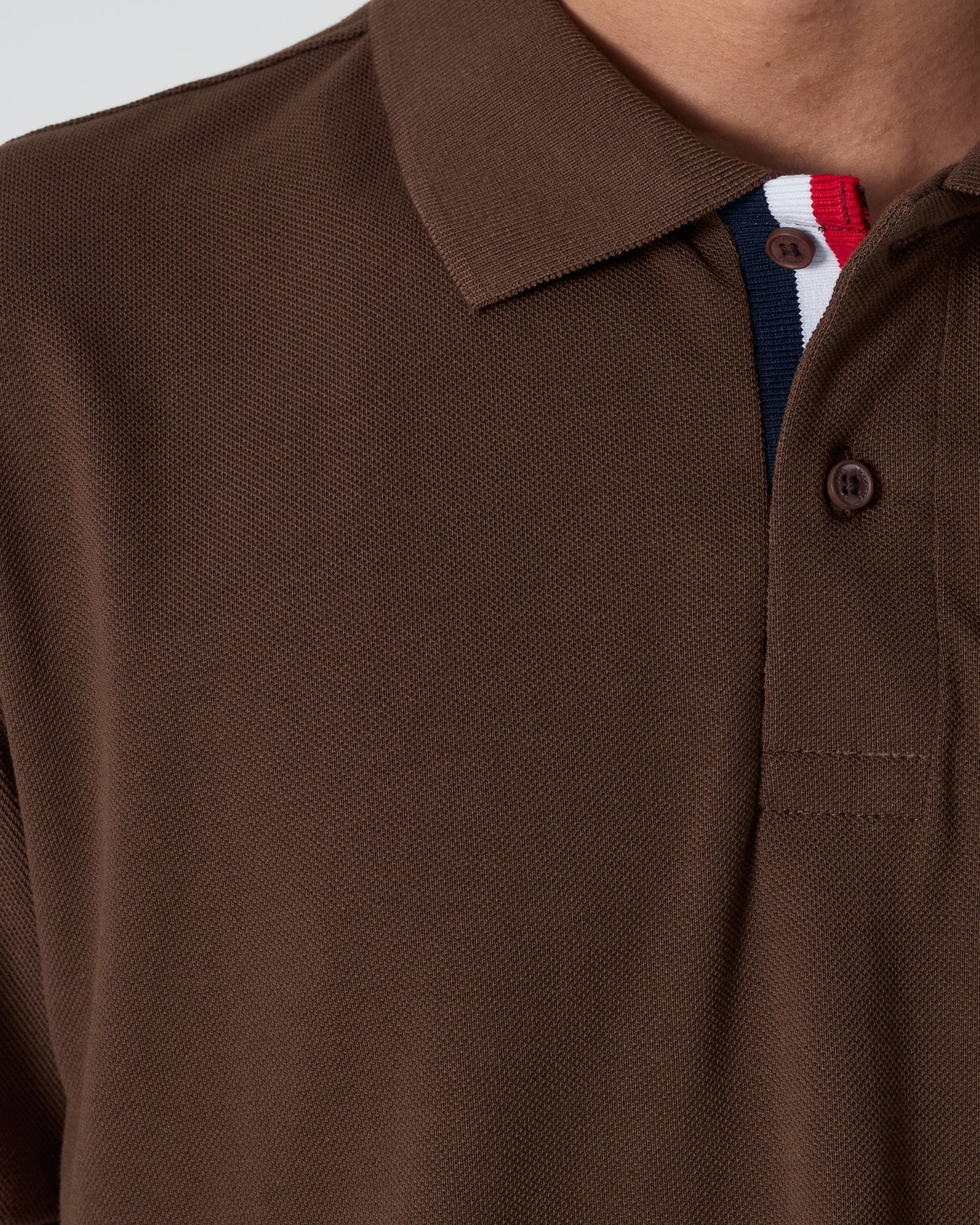 LAC Plain Color Men Brown Polo Shirt 22.90