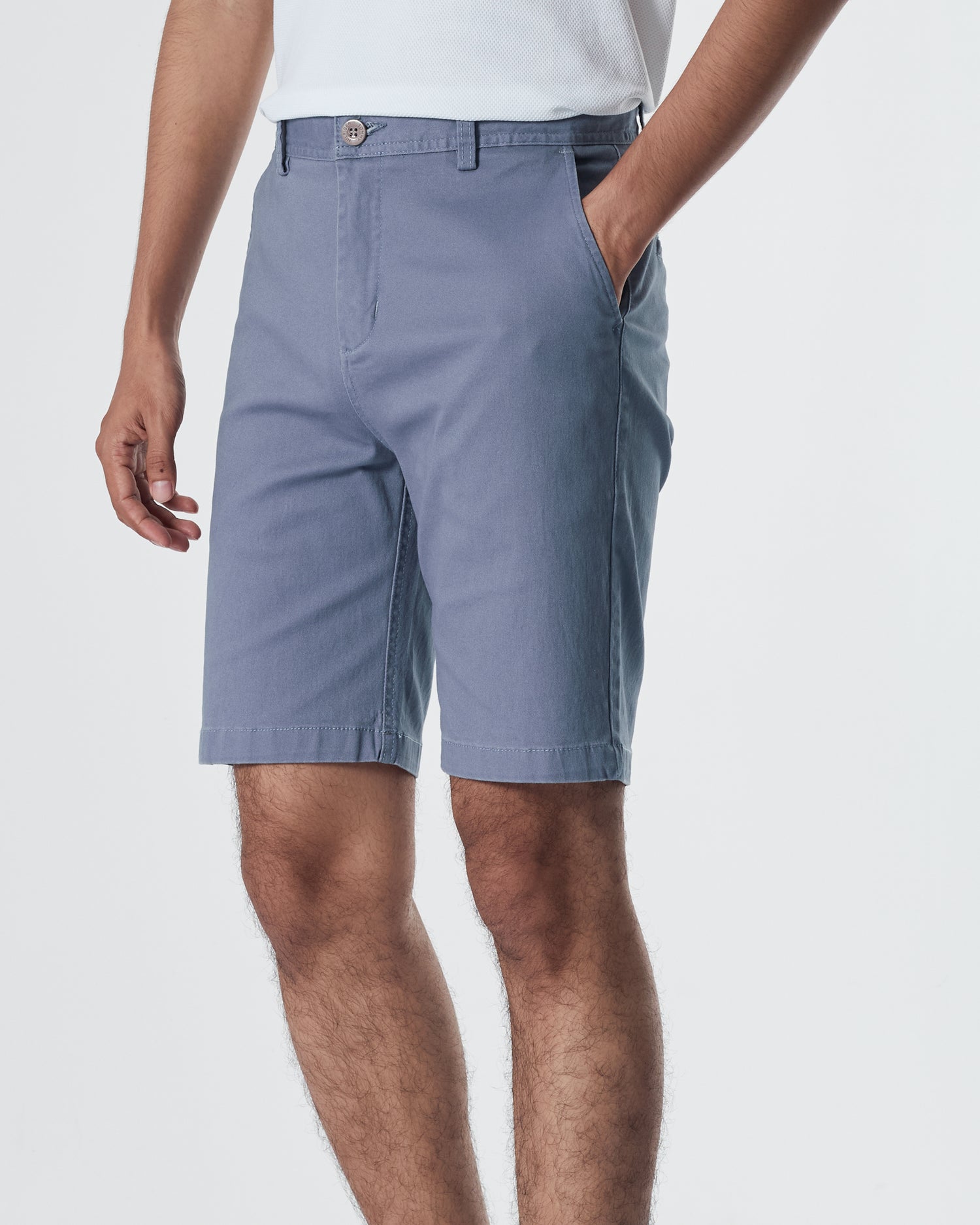 TH Plain Color Men Light Blue Short Pants 16.90