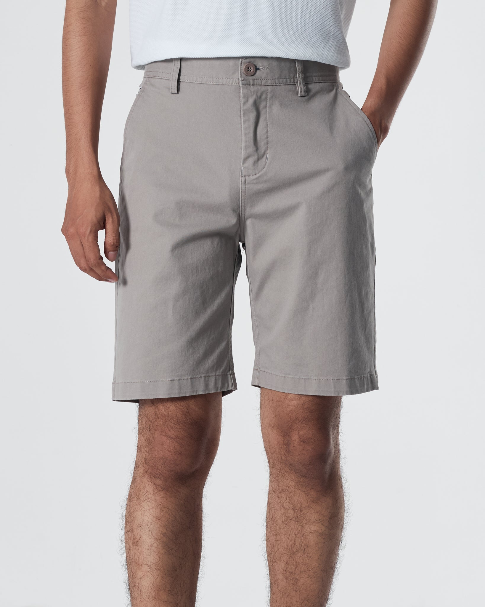 TH Plain Color Men Grey Short Pants 16.90