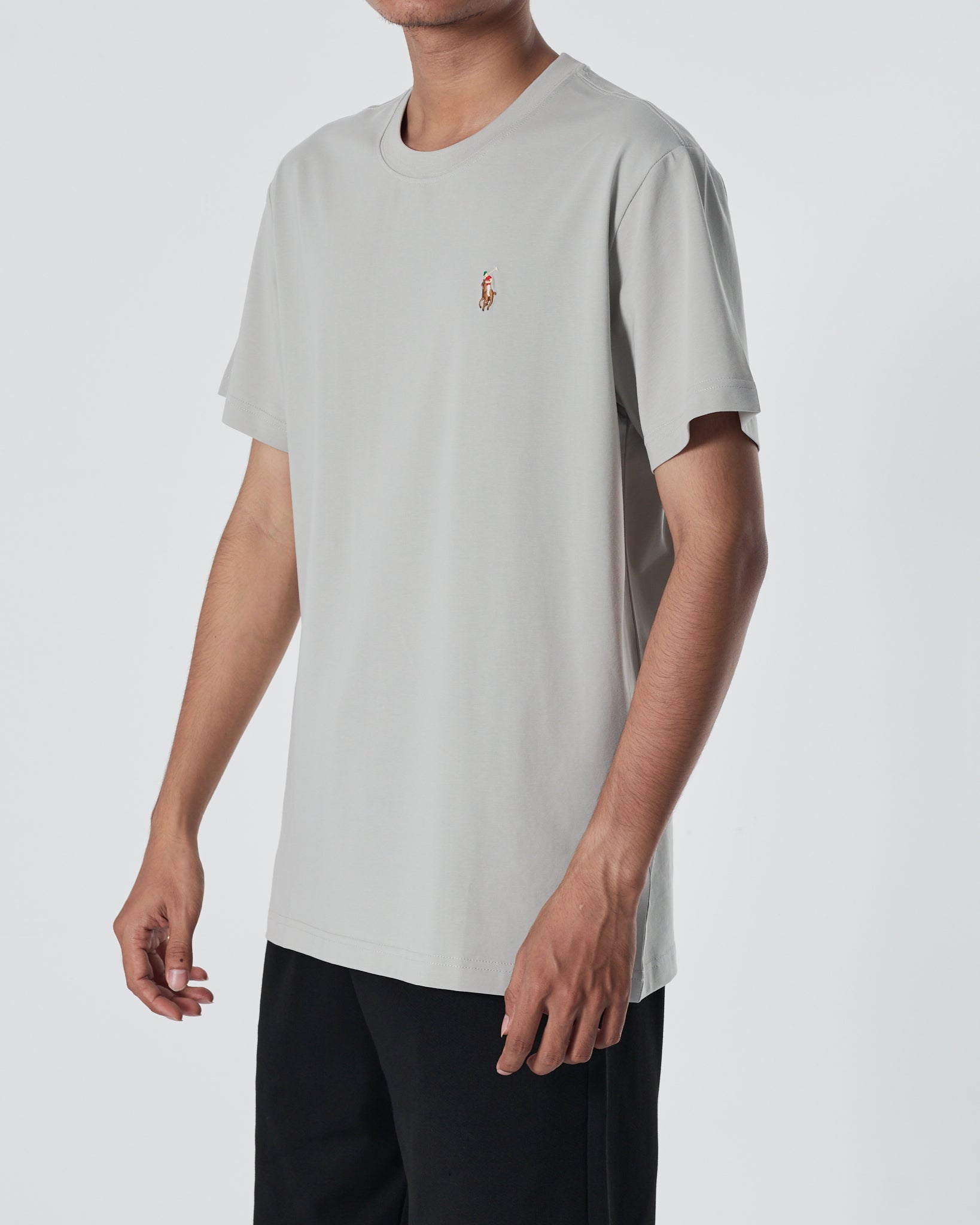 RL Plain Color Men Grey T-Shirt 12.90