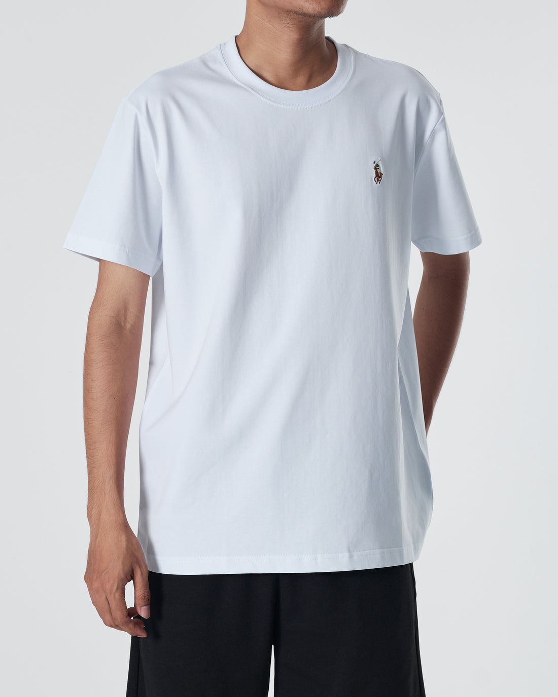 RL Plain Color Men White T-Shirt 12.90