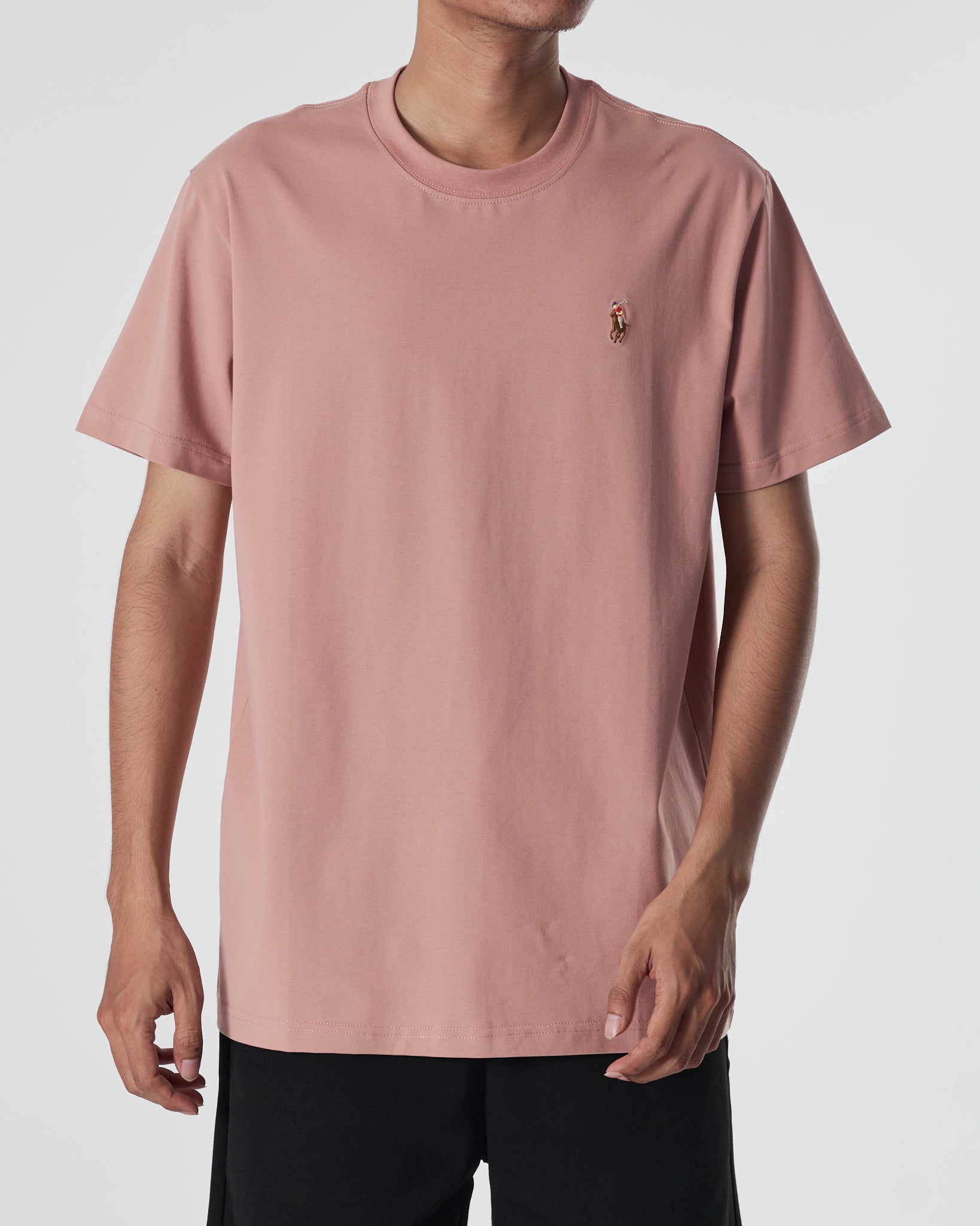 RL Plain Color Men Pink T-Shirt 12.90