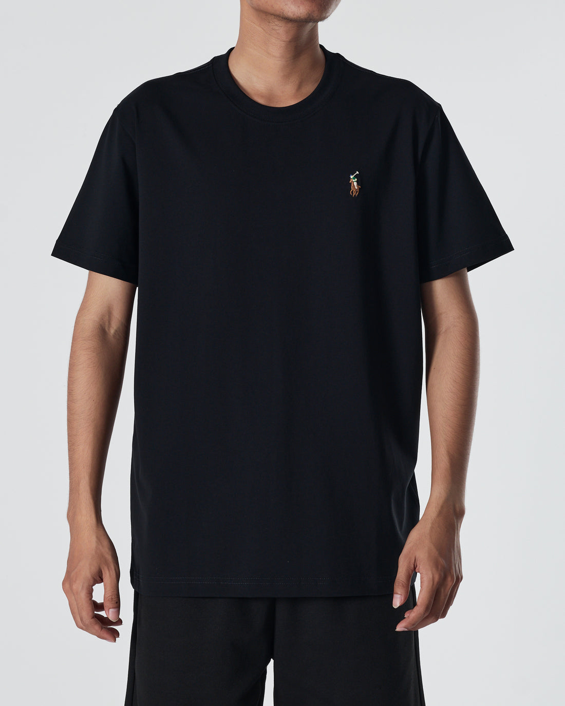 RL Plain Color Men Black T-Shirt 12.90