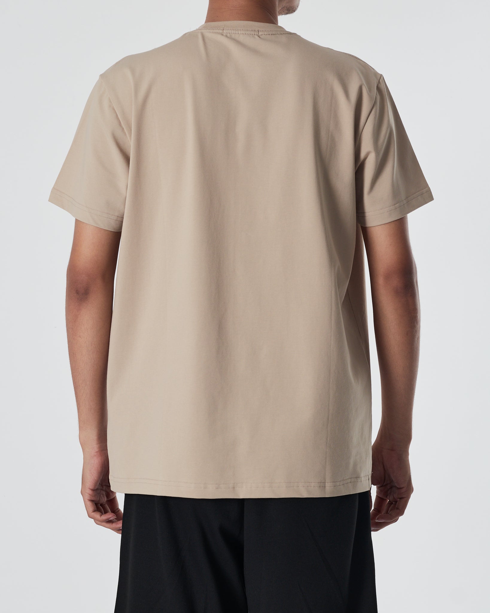 RL Plain Color Men Light Cream T-Shirt 12.90