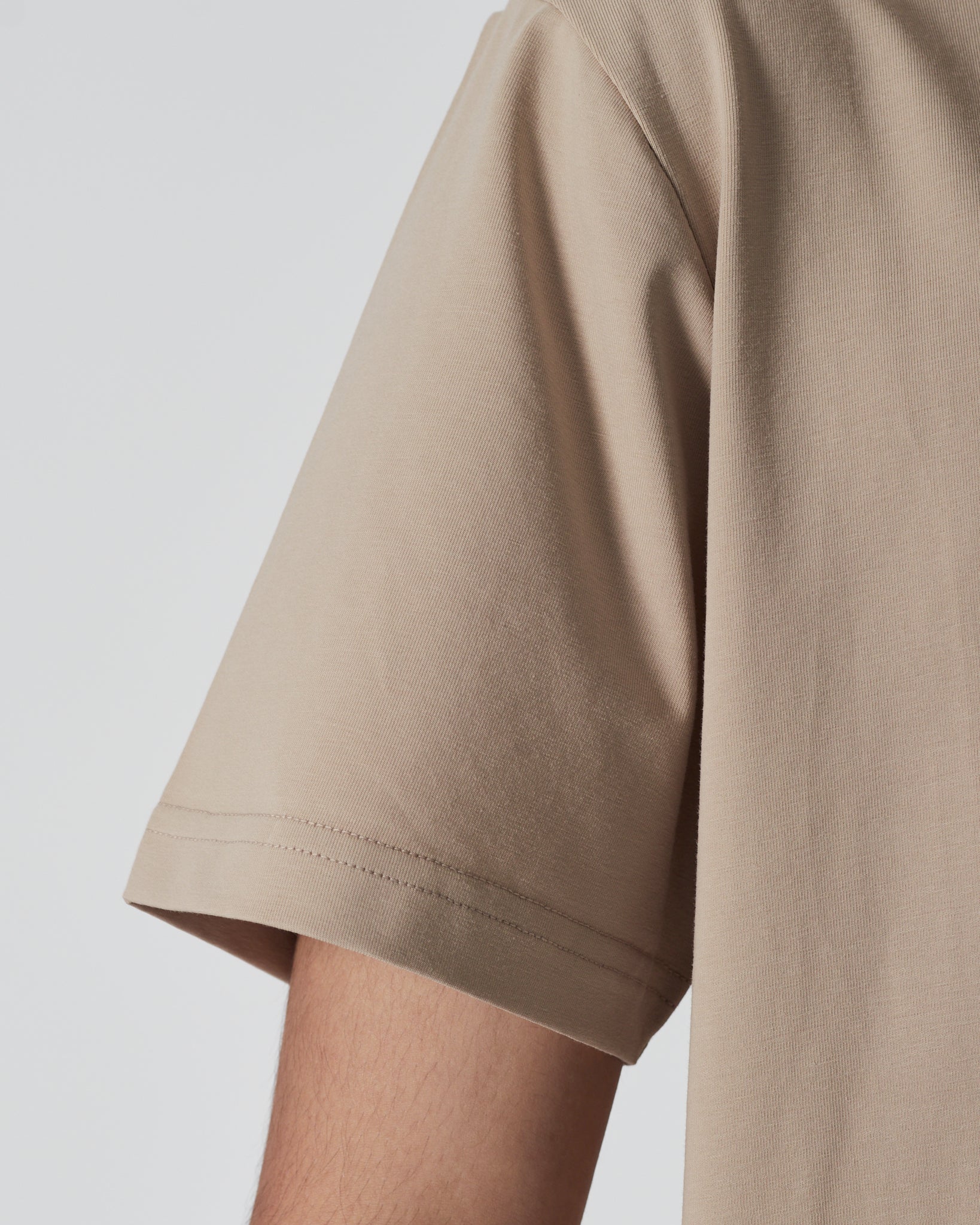 RL Plain Color Men Light Cream T-Shirt 12.90