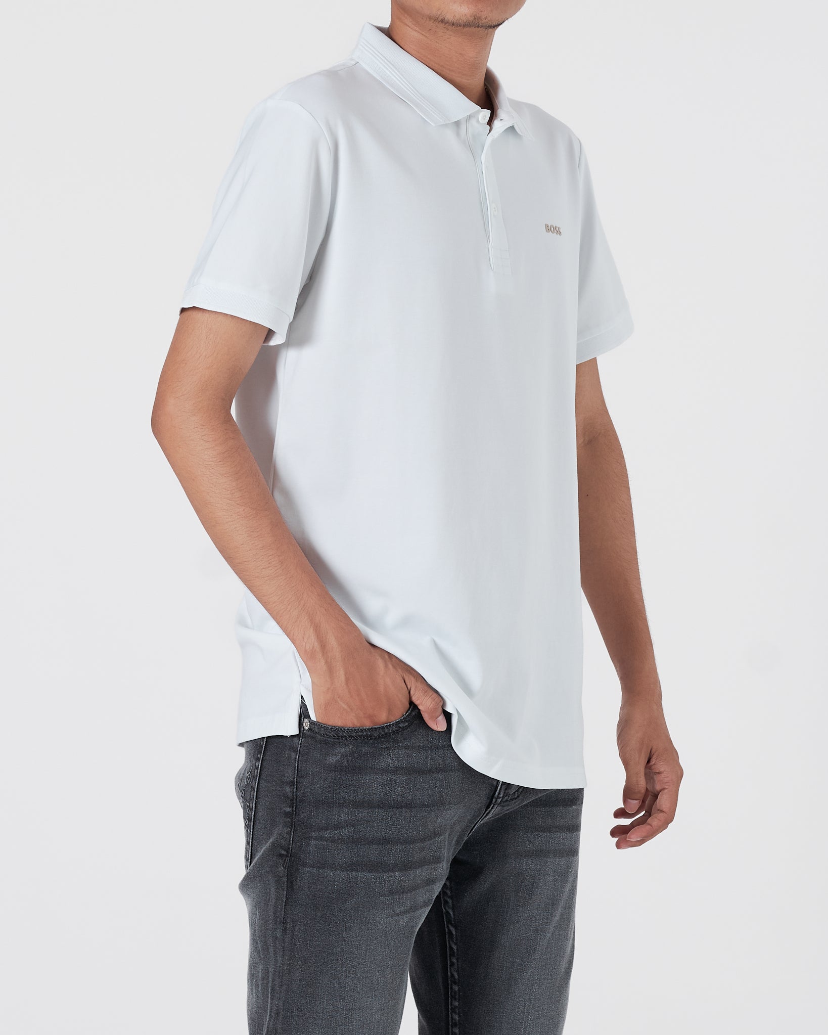 HUG Men White Polo Shirt 23.90