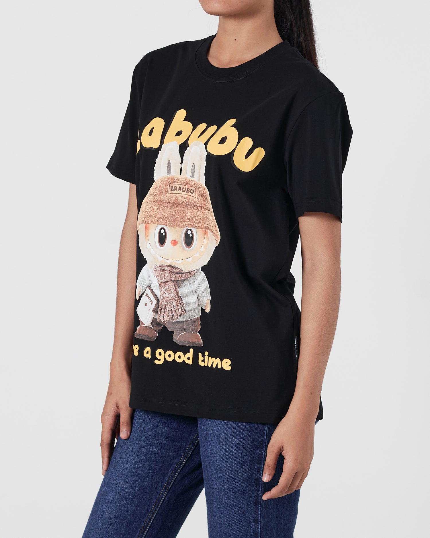 ADLV Labubu Printed Unisex Black T-Shirt 15.90