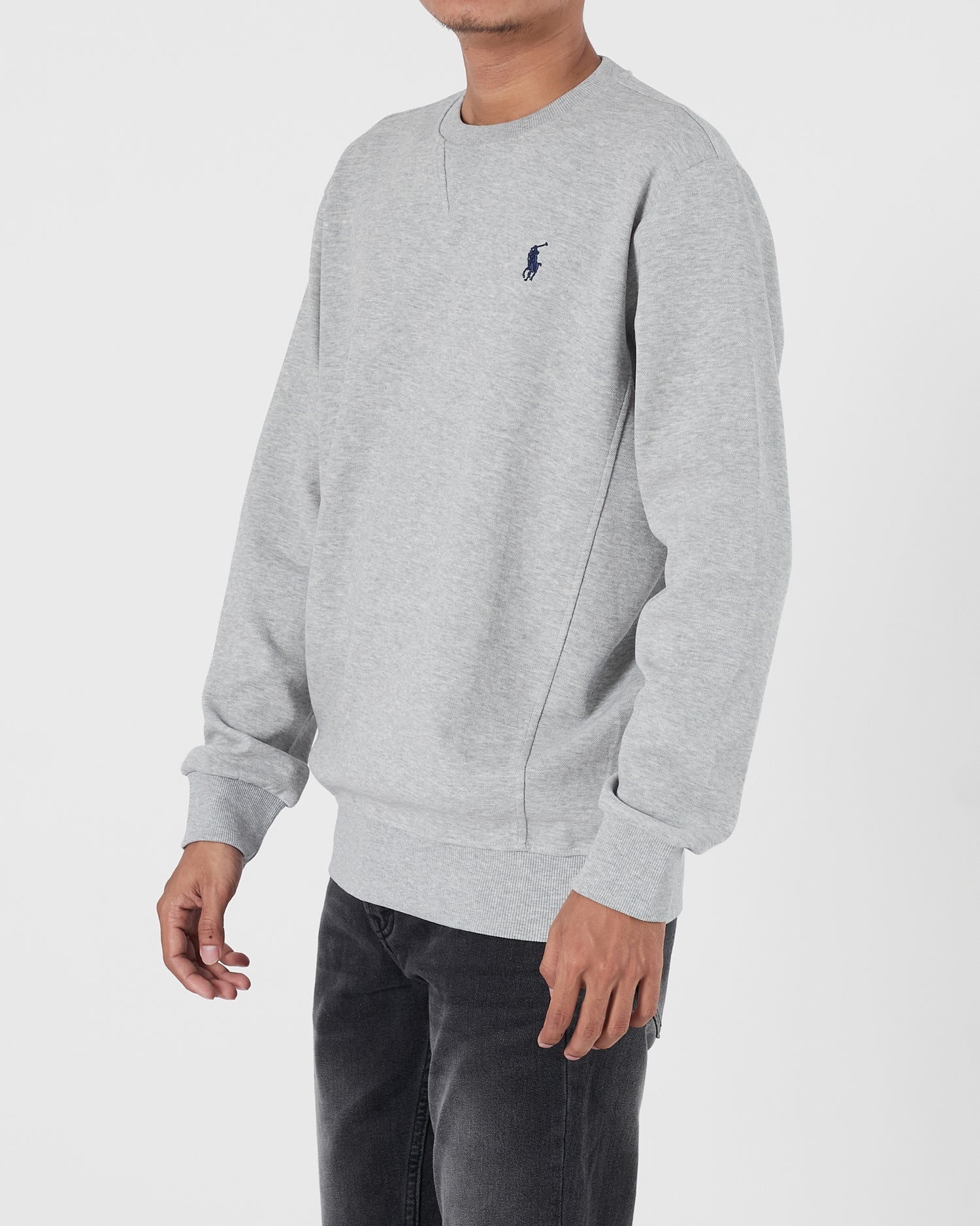 RL Logo Embroidered Men Grey Sweater 24.90