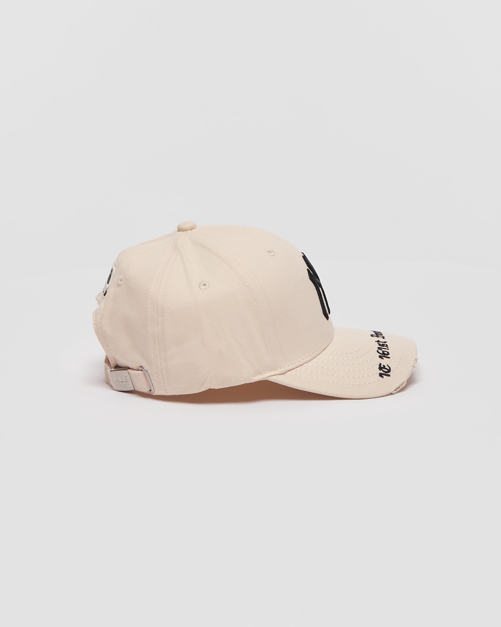 NY Logo Embroidered Cream Cap 10.90