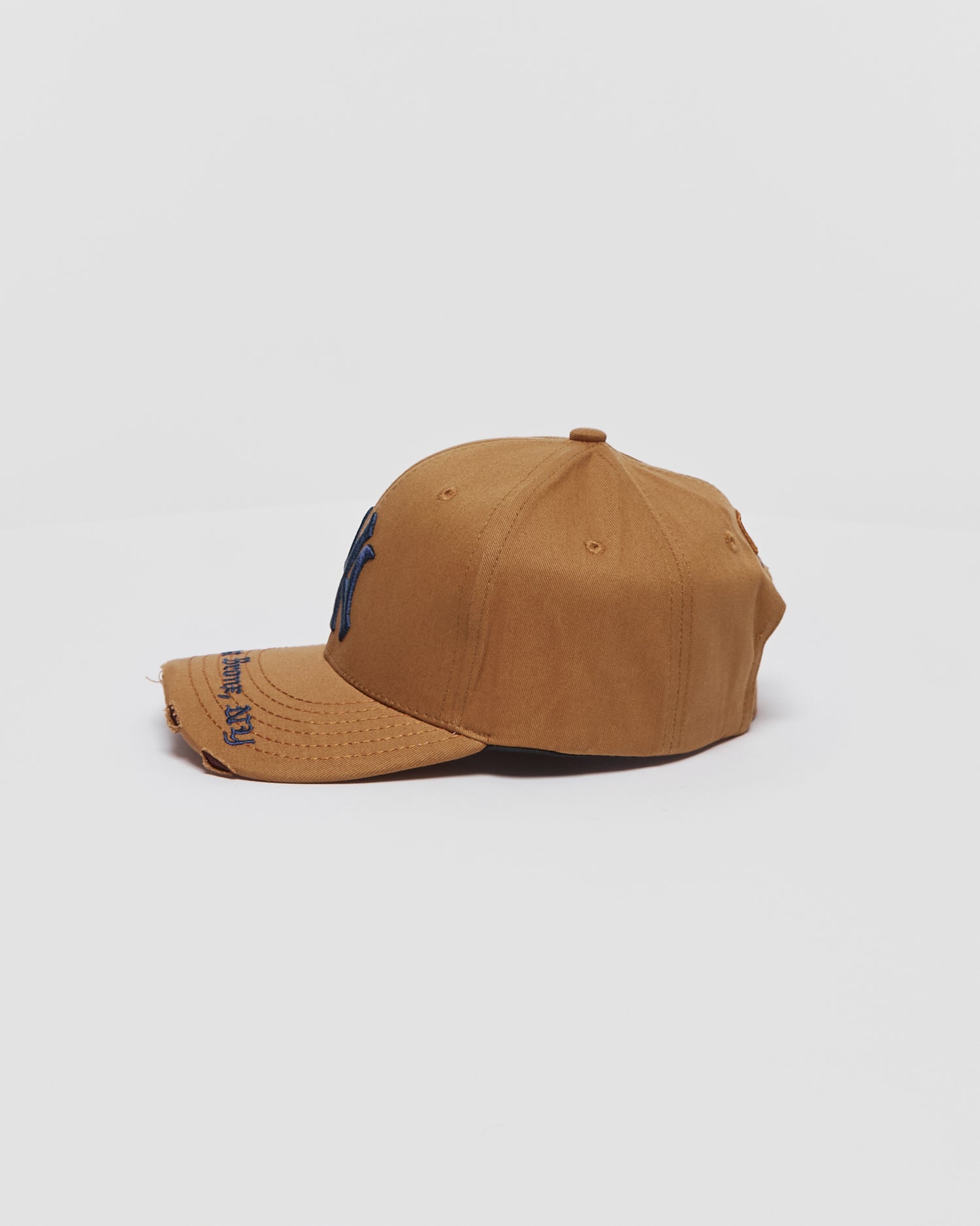 NY Logo Embroidered Brown Cap 10.90