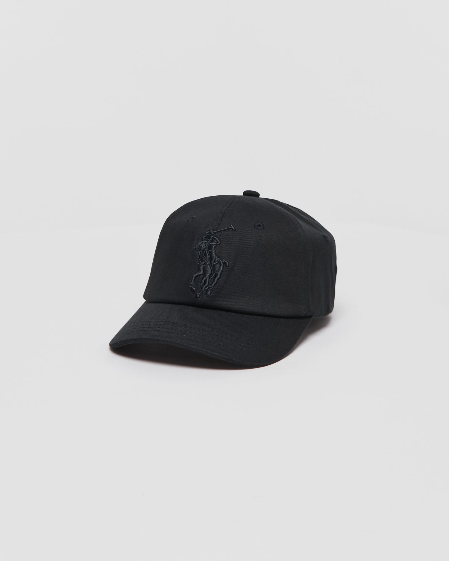 RL Logo Embroidered Black Cap 10.90