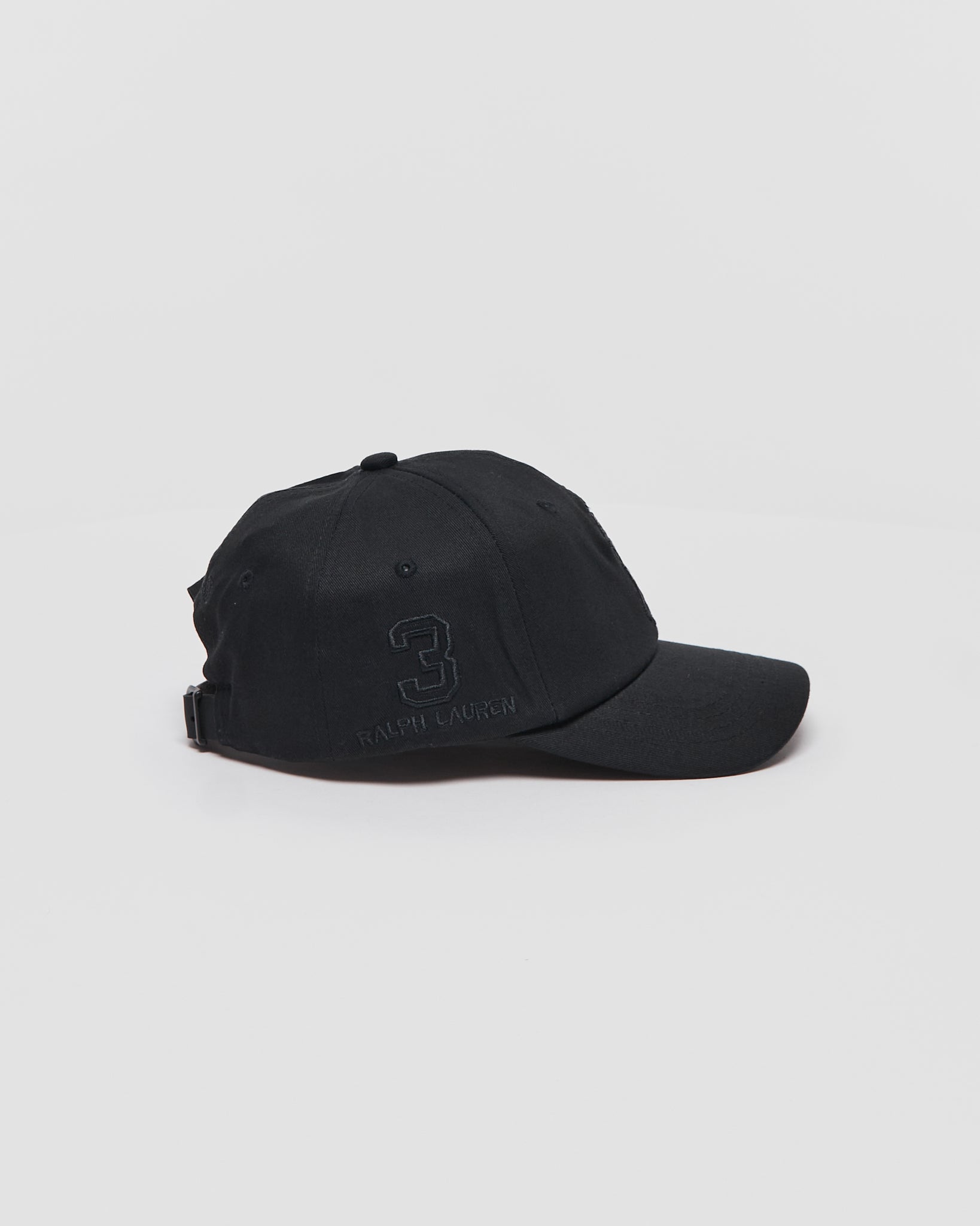 RL Logo Embroidered Black Cap 10.90