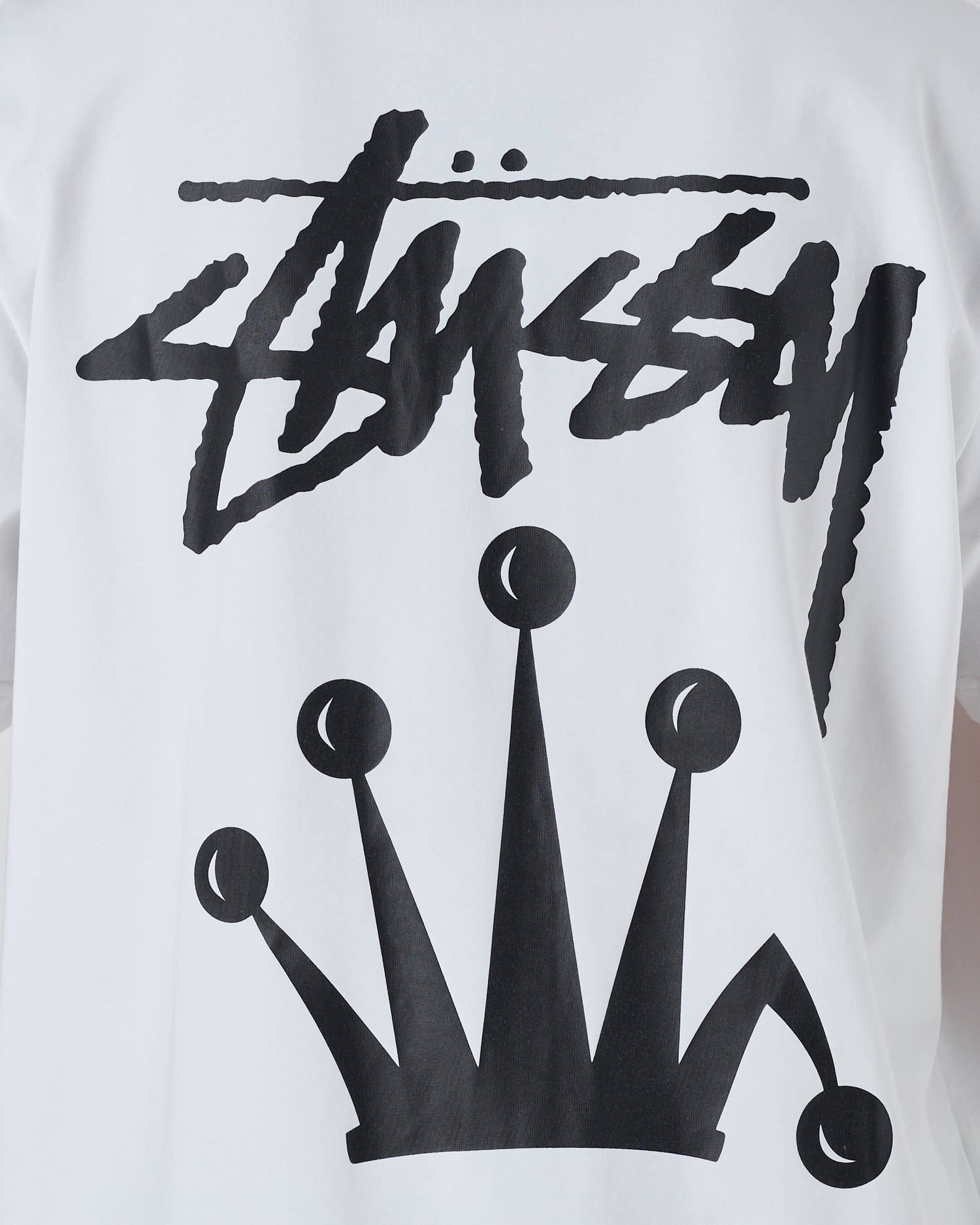 STU Crown Front Back Logo Printed Men White T-Shirt 15.90