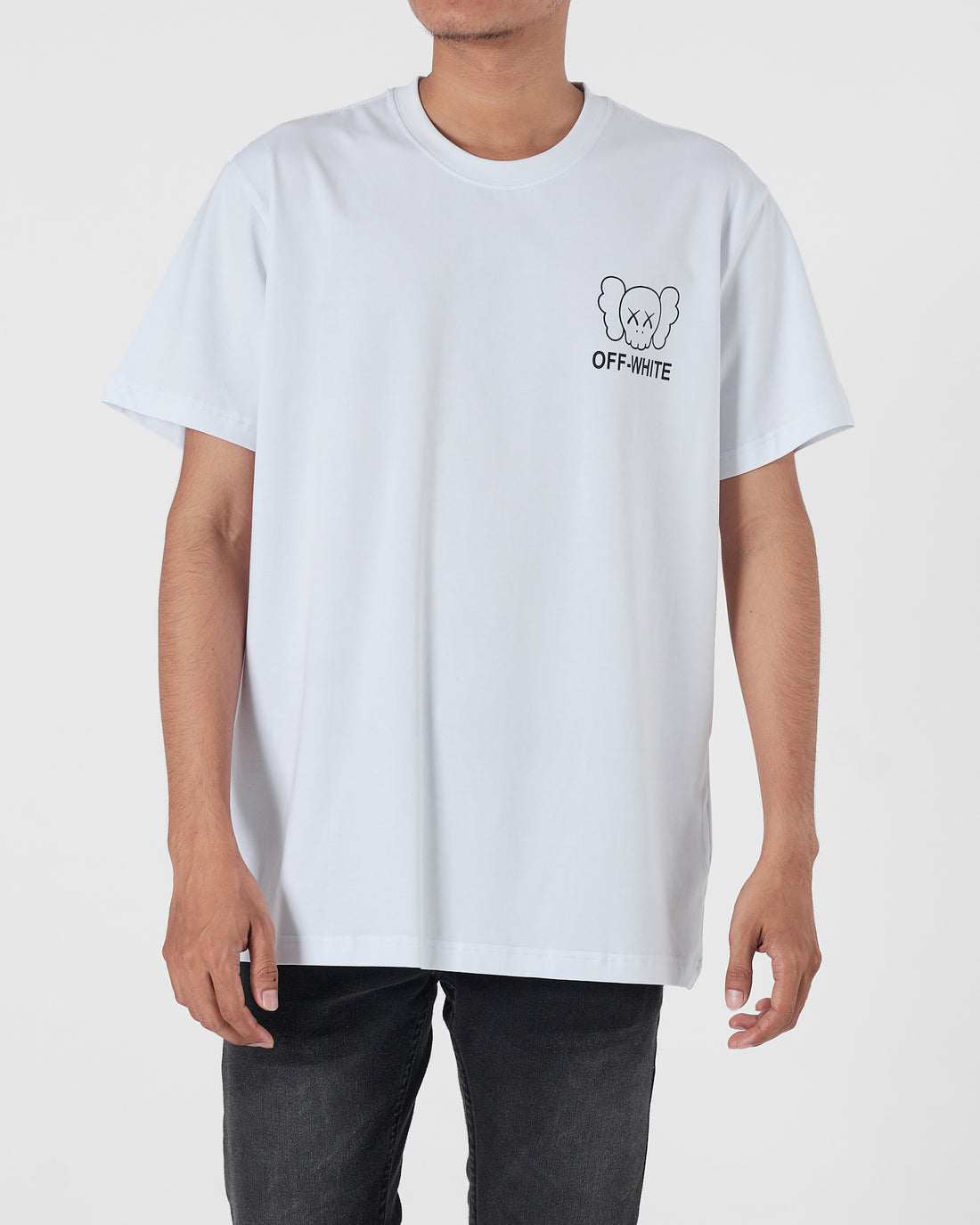 OW X Kaws Men White T-Shirt 17.90