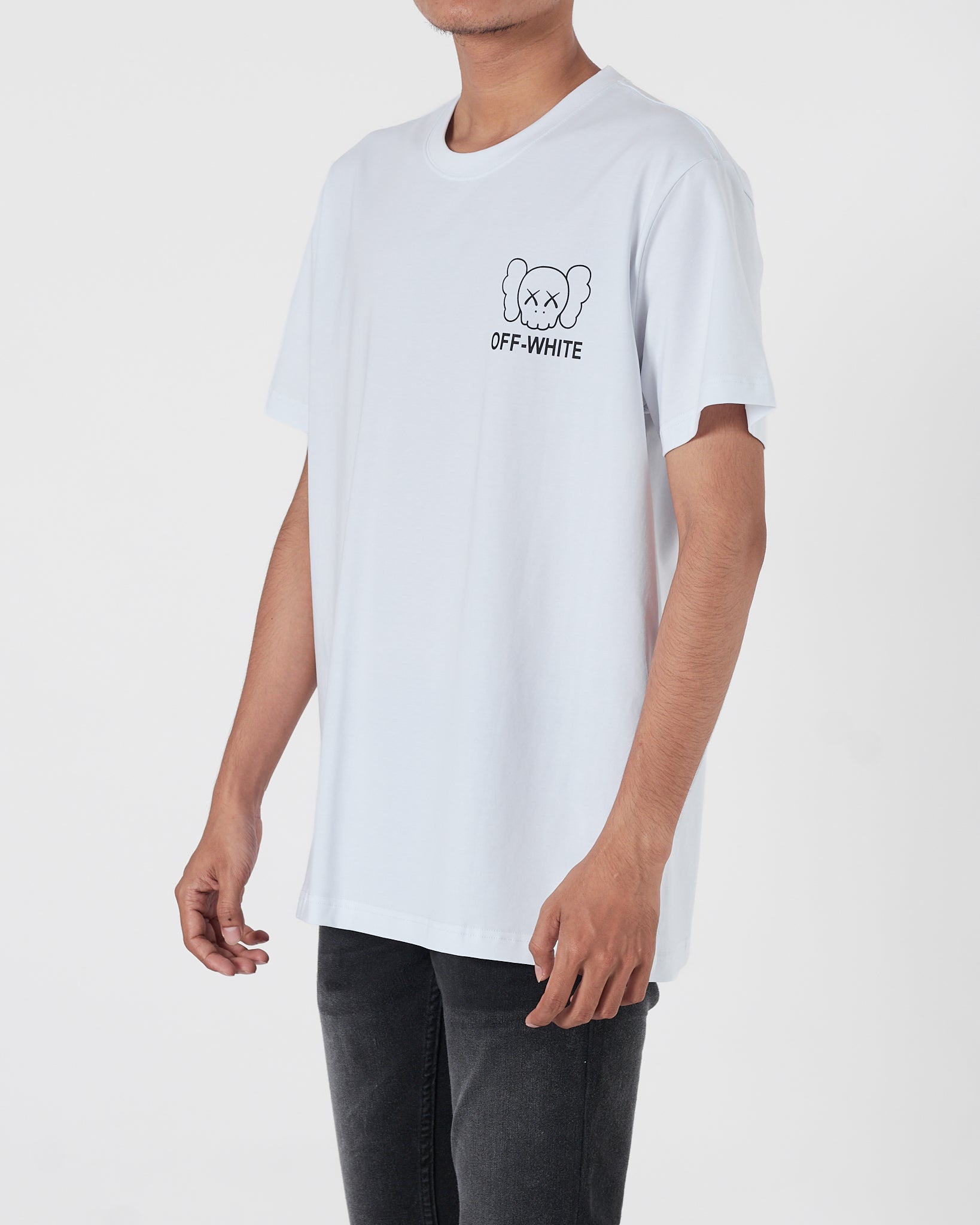 OW X Kaws Men White T-Shirt 17.90