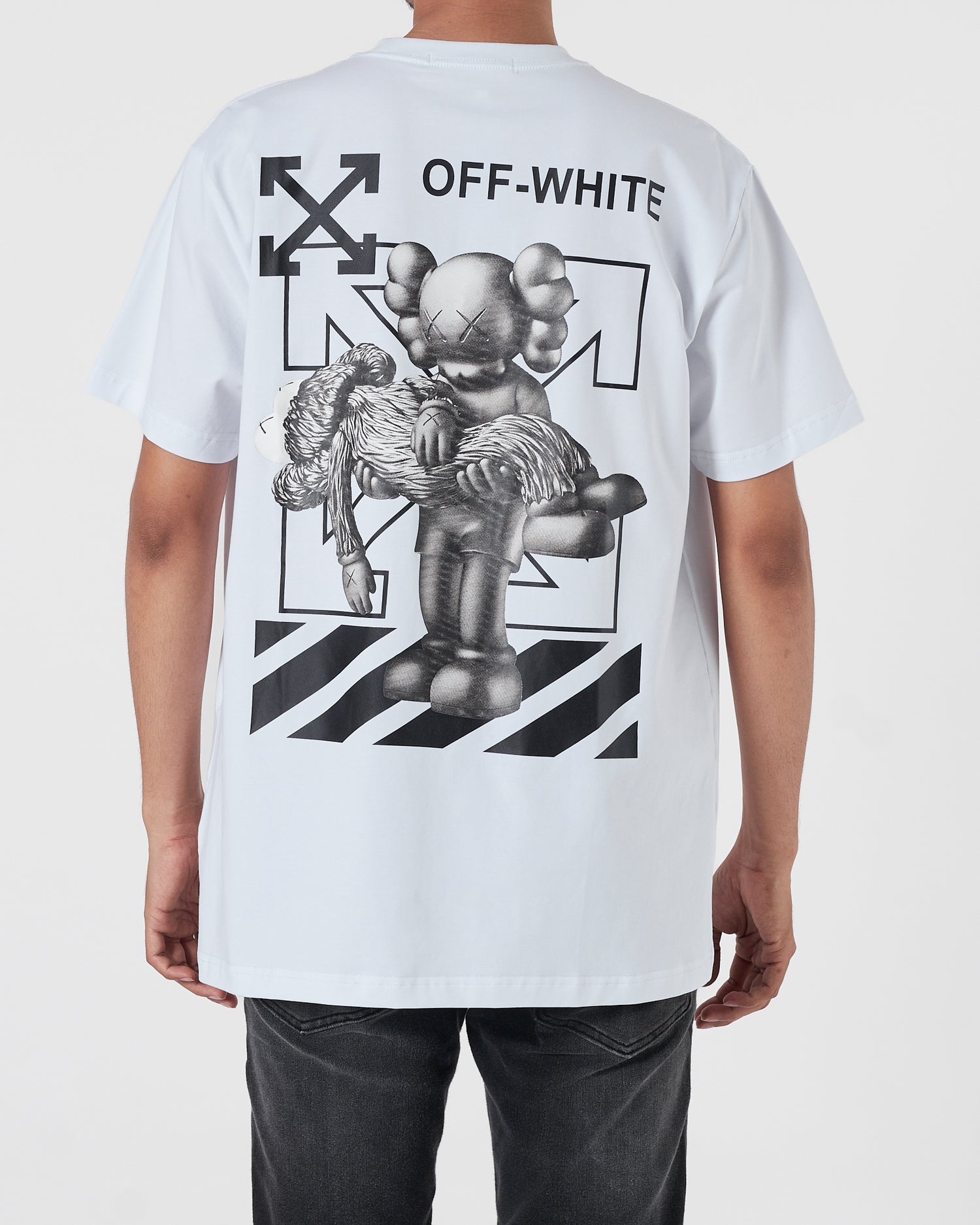 OW X Kaws Men White T-Shirt 17.90