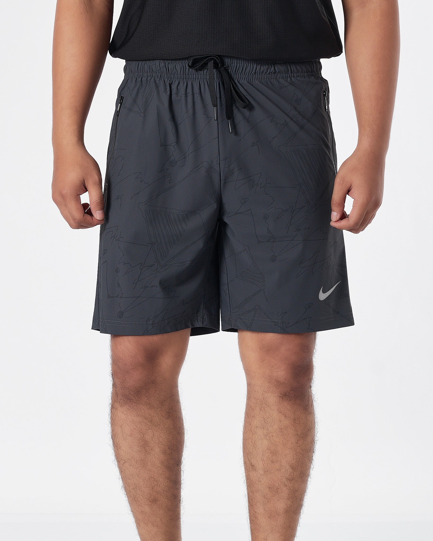 NIK Light Weight Men Grey Track Shorts 13.90