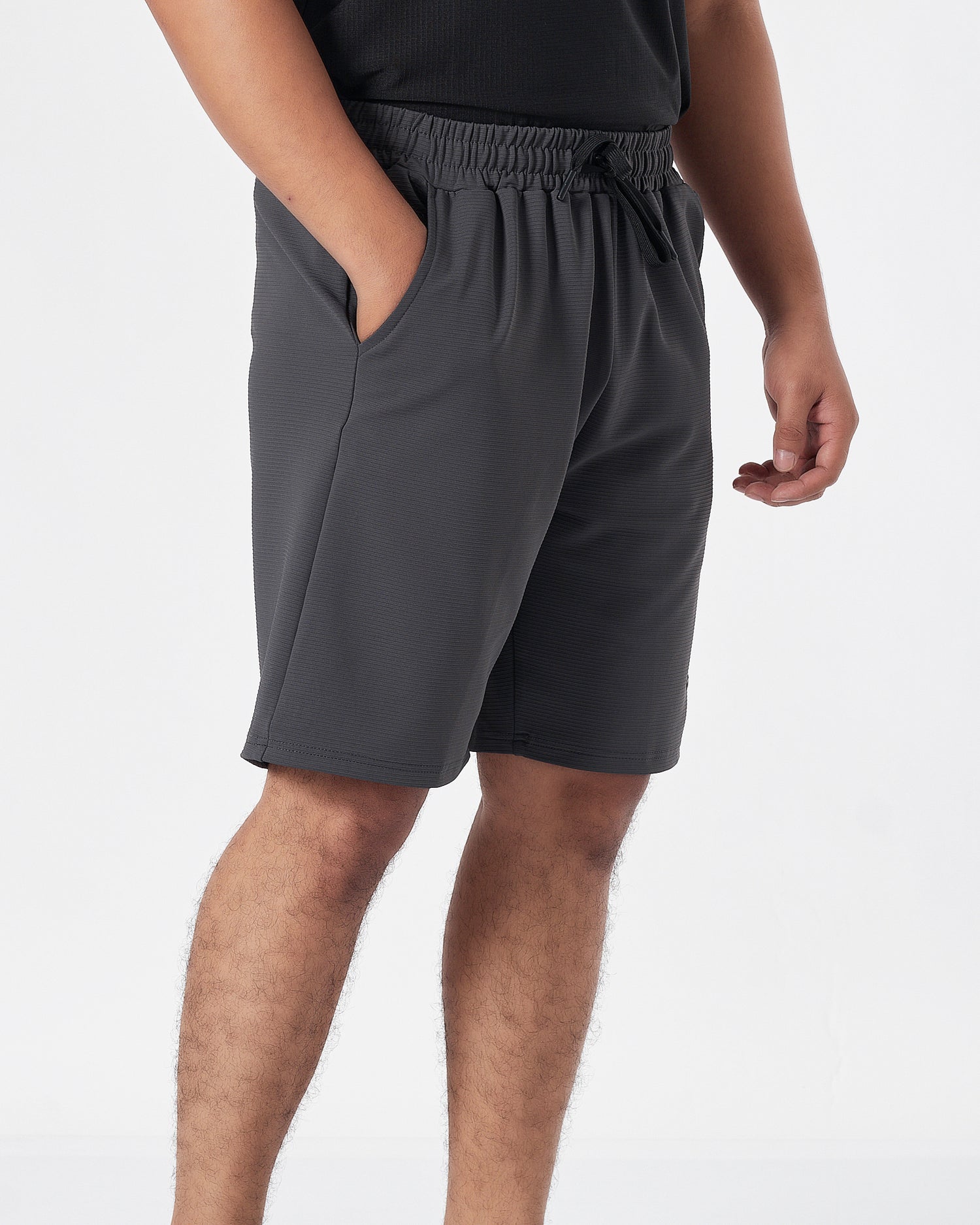 ADI Left Logo Printed Men Grey Track Shorts 12.90