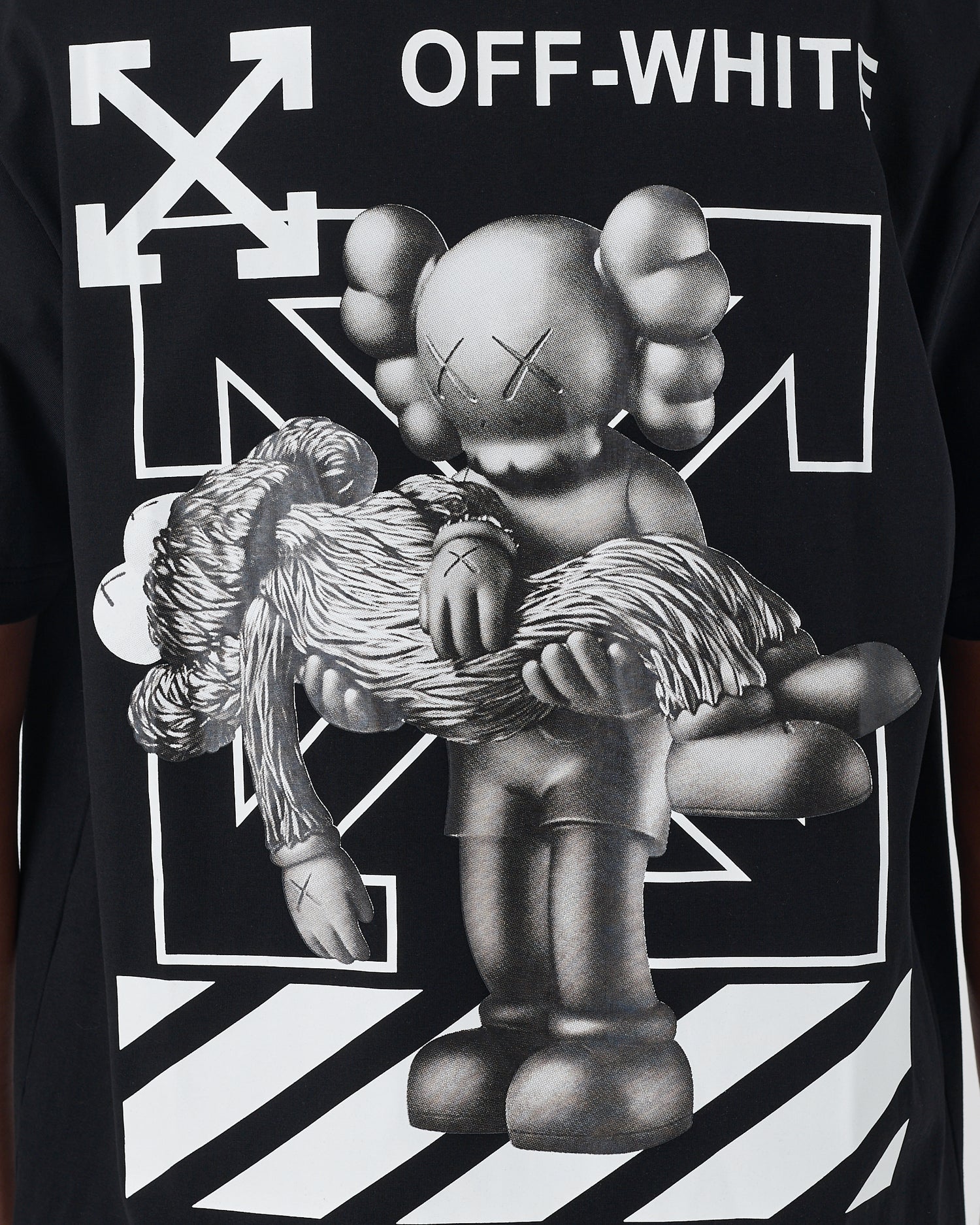 OW X Kaws Men Black T-Shirt 17.90