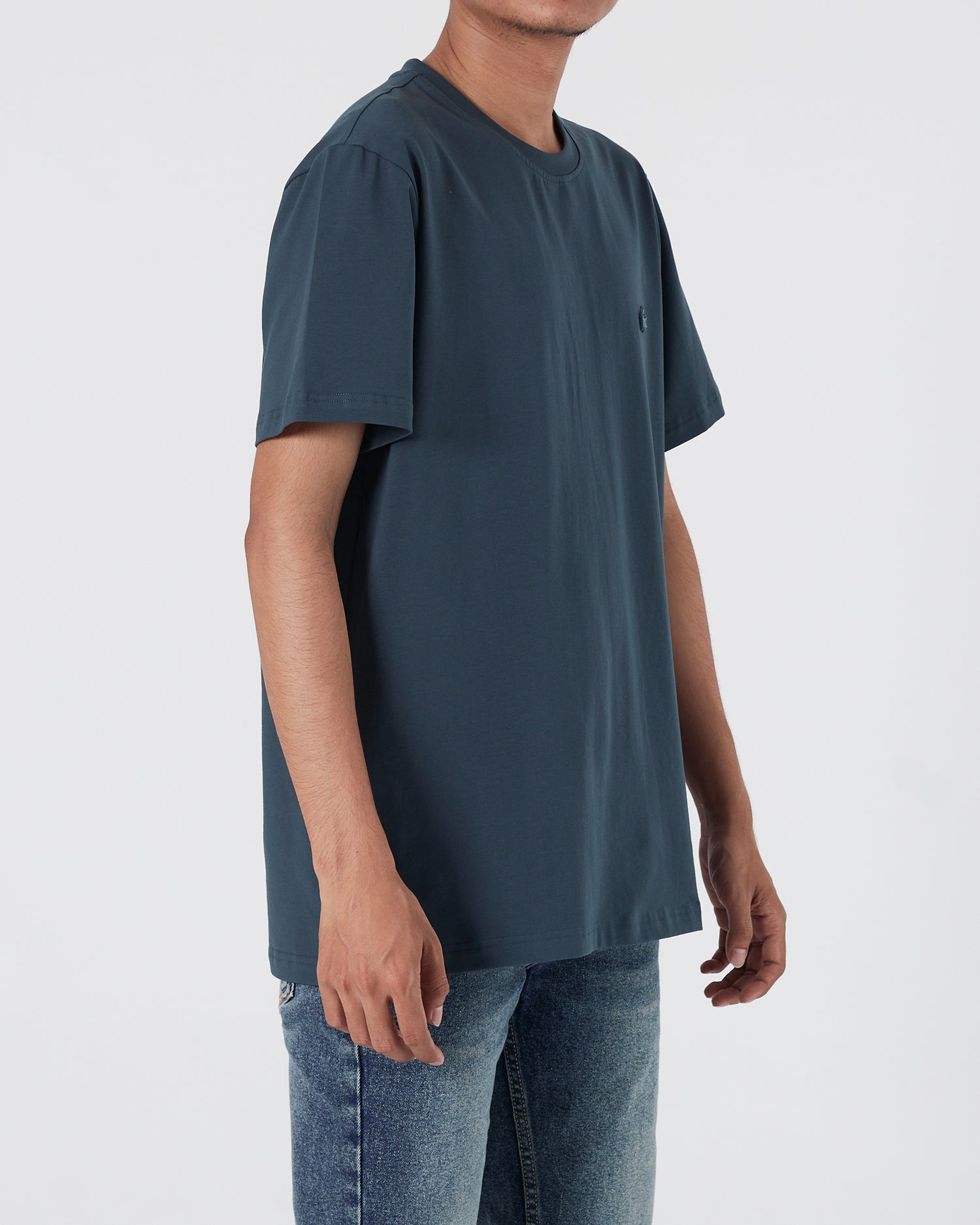 LAC Plain Color Men Dark Green T-Shirt 14.90