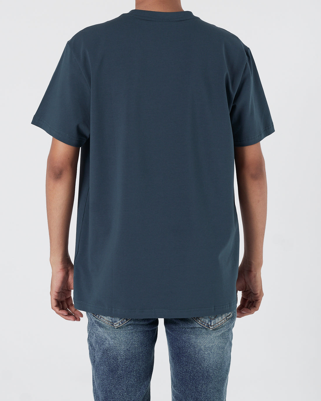 LAC Plain Color Men Dark Green T-Shirt 14.90