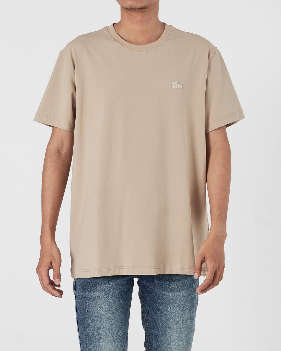 LAC Plain Color Men Brown T-Shirt 14.90