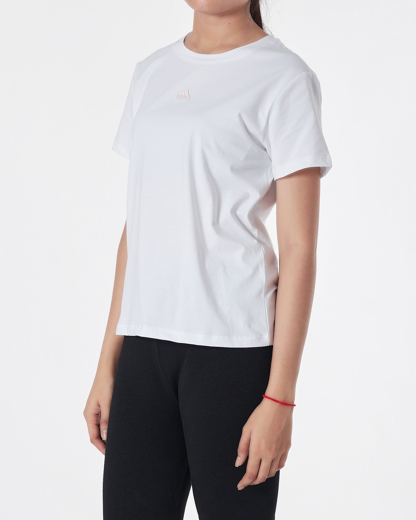 ADI Logo Embroidered Lady White T-Shirt 13.90