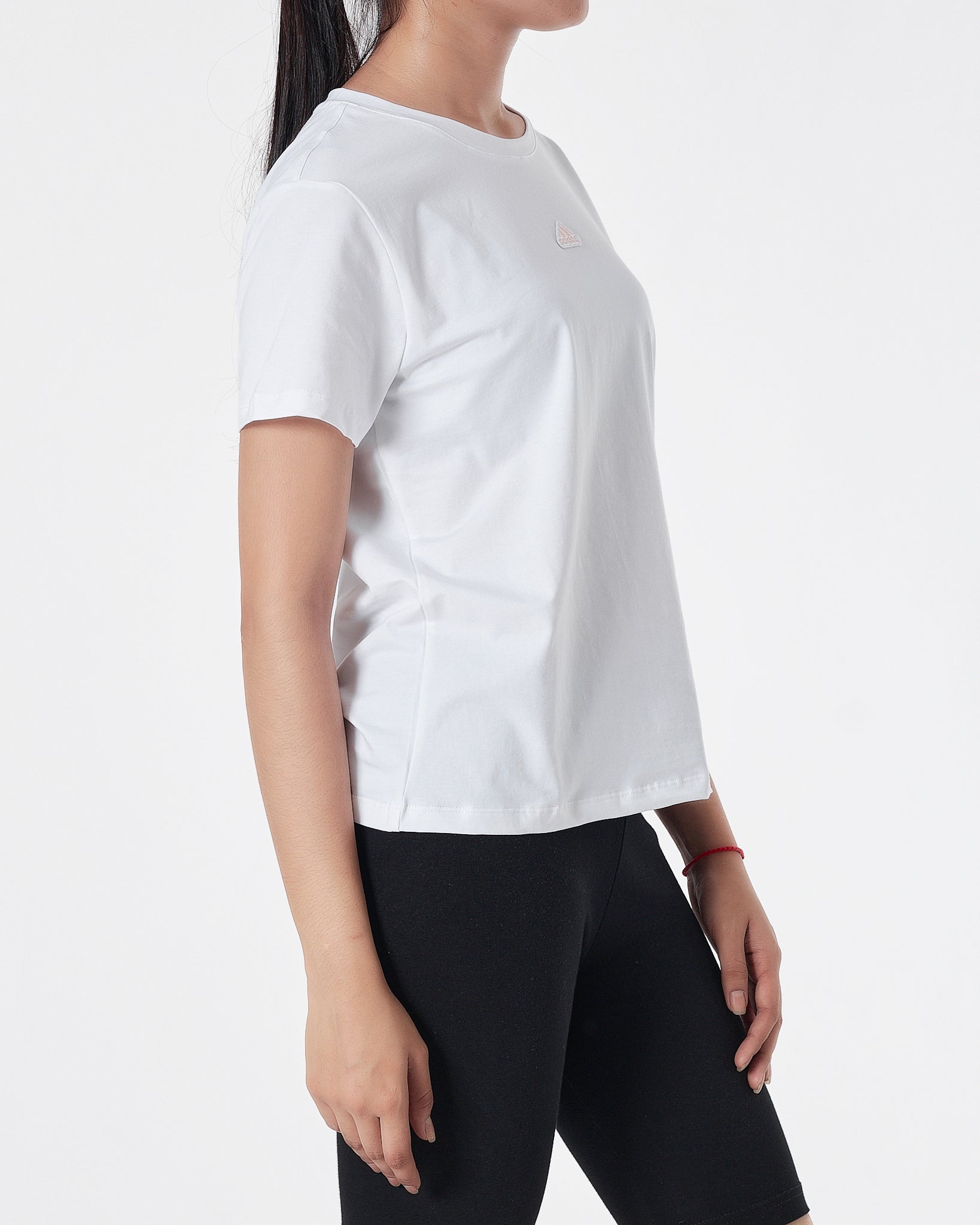 ADI Logo Embroidered Lady White T-Shirt 13.90