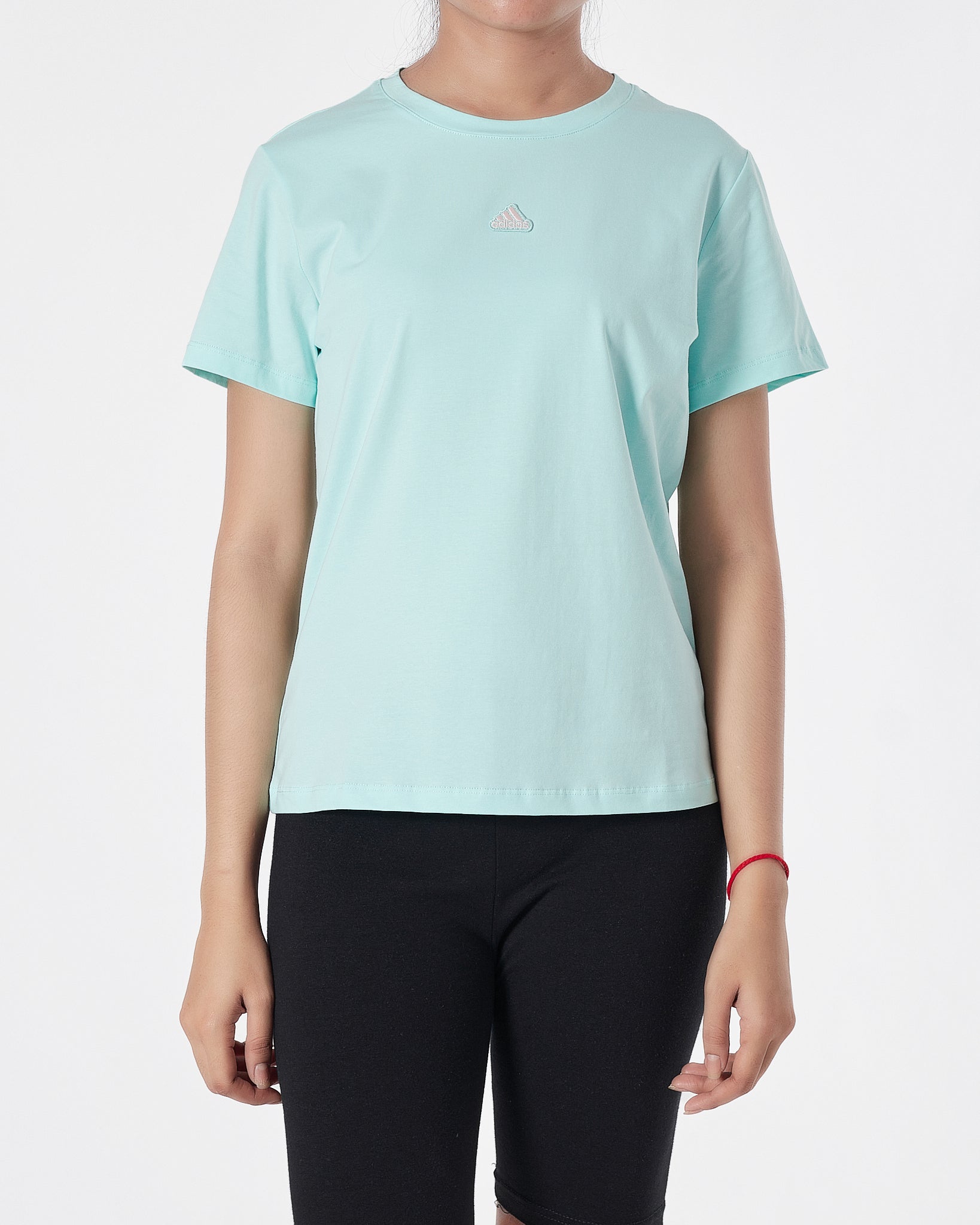 ADI Logo Embroidered Lady Light Blue T-Shirt 13.90