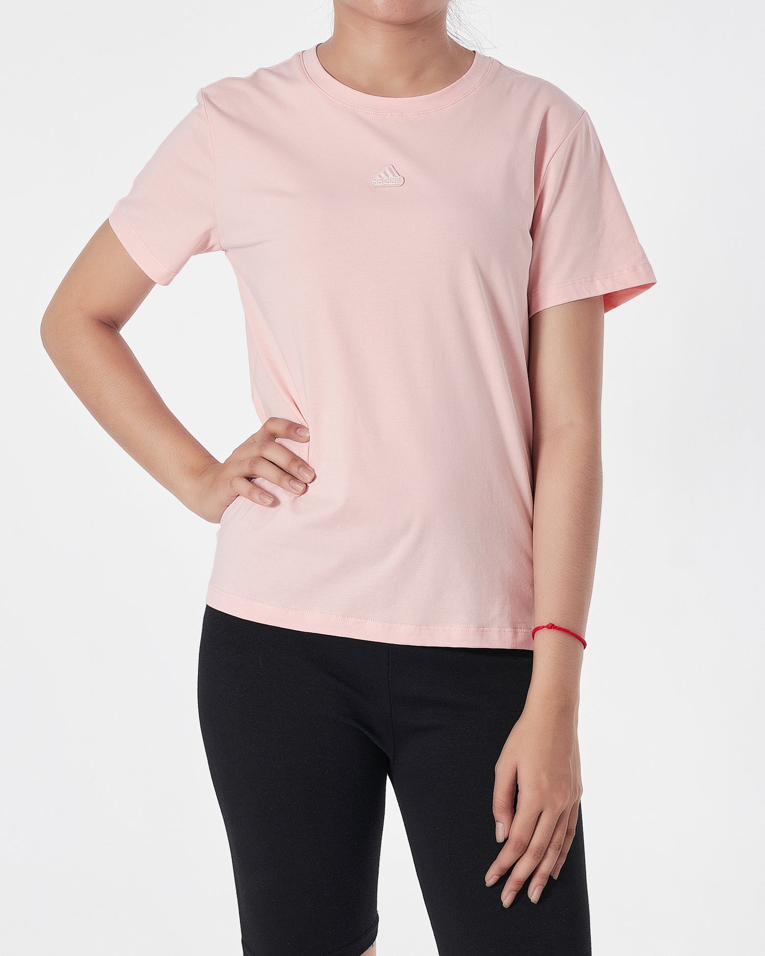 ADI Logo Embroidered Lady Pink T-Shirt 13.90