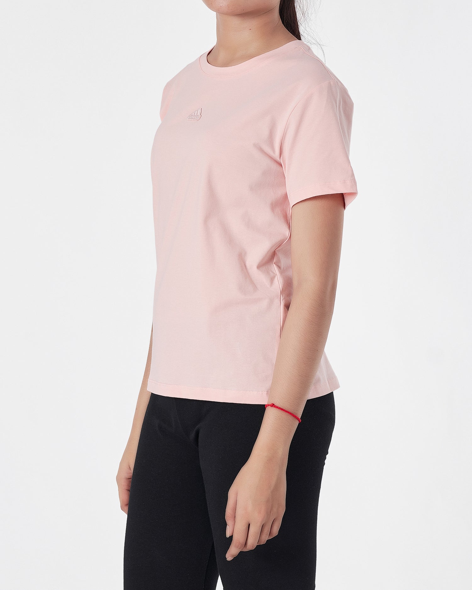 ADI Logo Embroidered Lady Pink T-Shirt 13.90