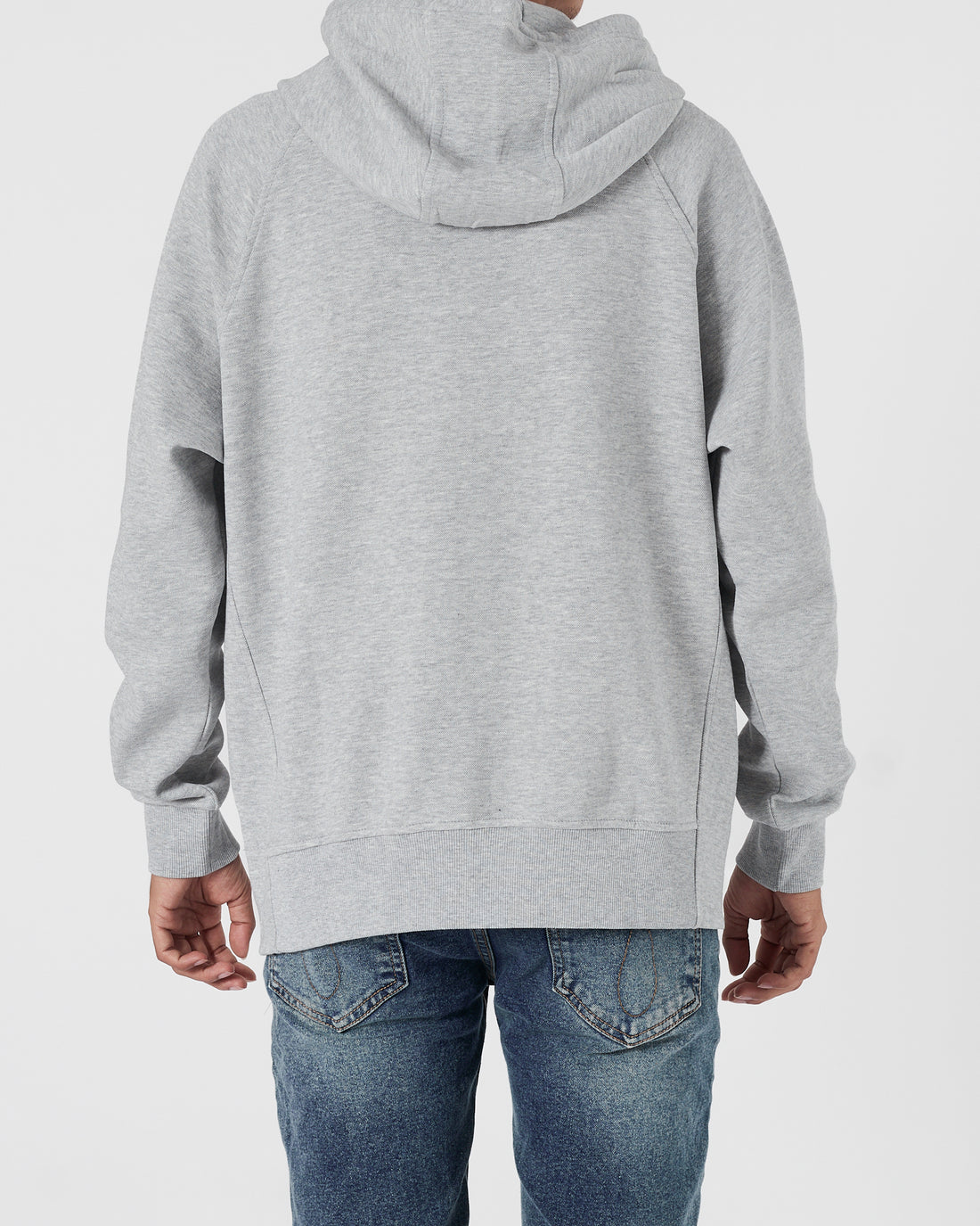 RL Plain Color Men Grey Zipped Hoodie 28.90