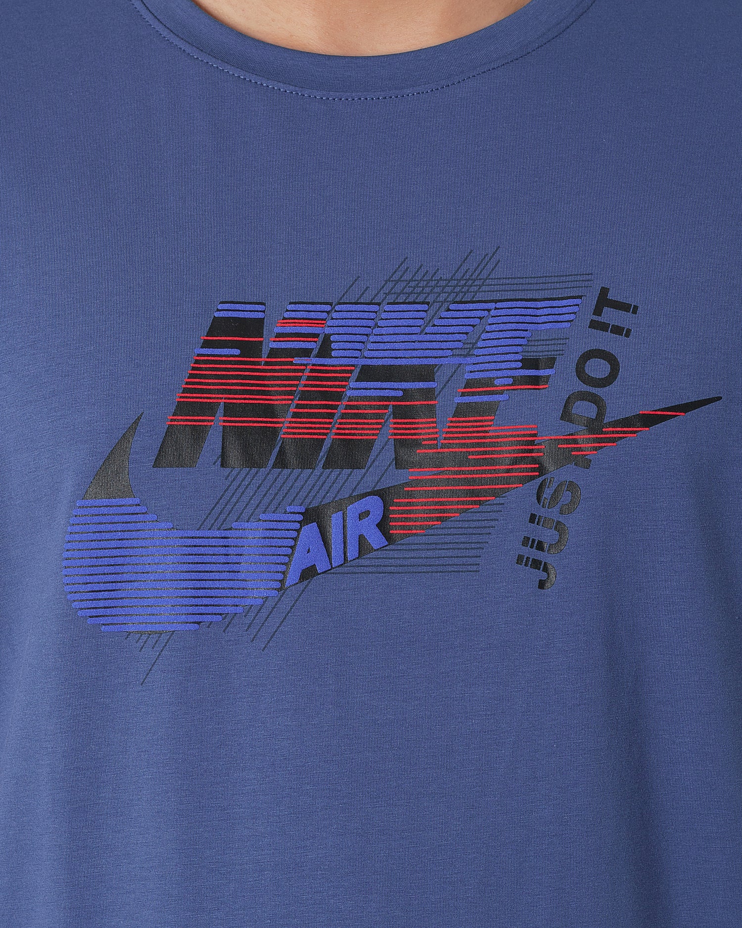 NIK Just Do It Logo Ptinted Men Blue T-Shirt 13.90