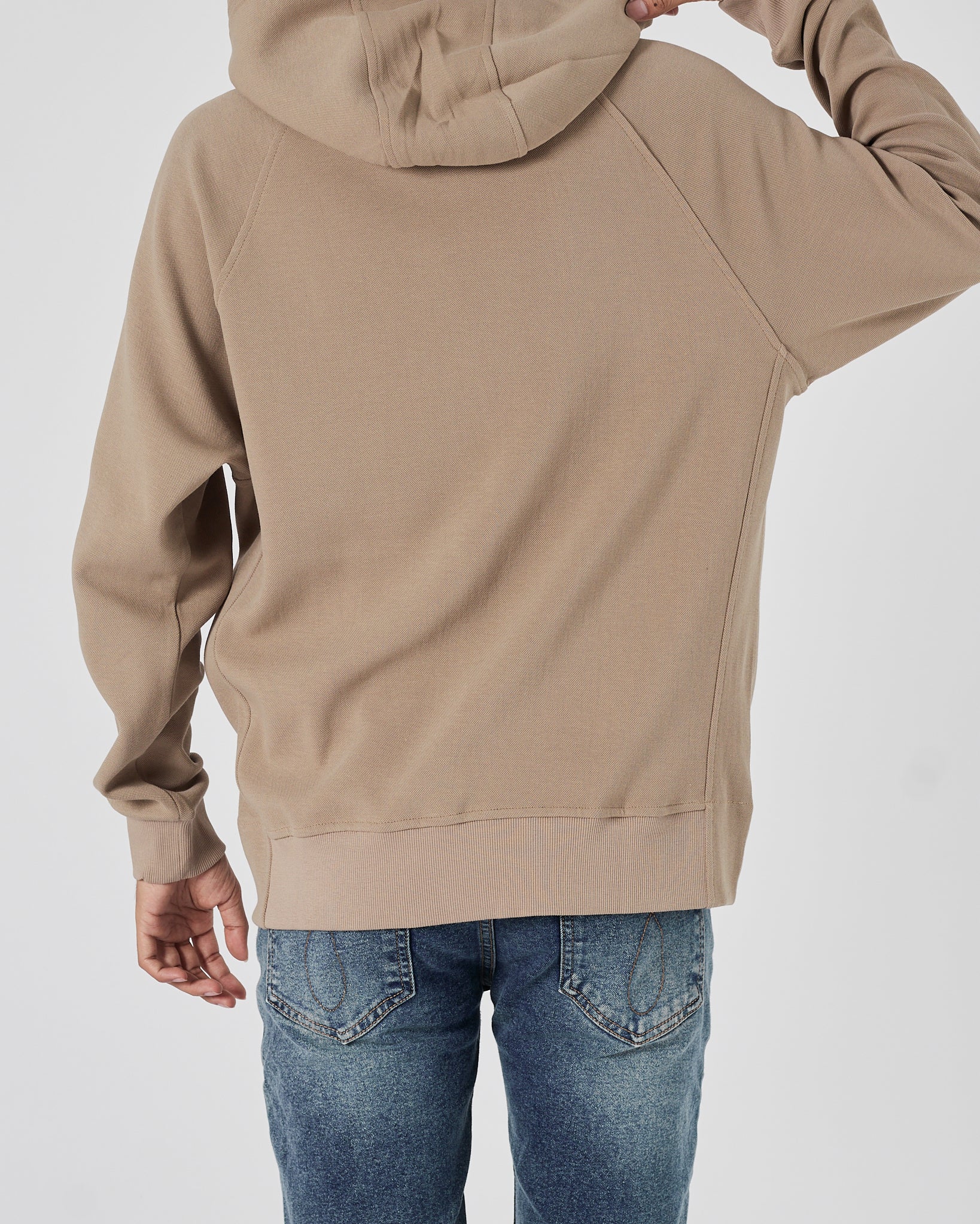 RL Plain Color Men Brown Zipped Hoodie 28.90