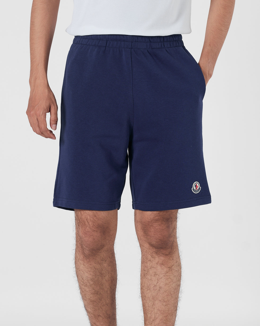 MON Logo Embroidered Men Blue Shorts 14.90