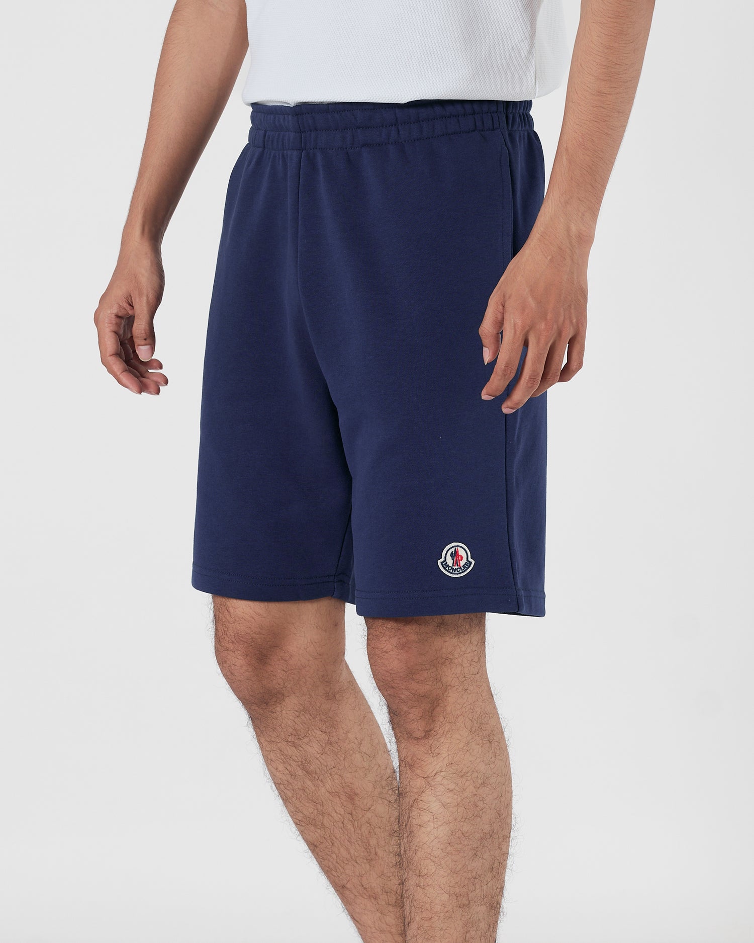 MON Logo Embroidered Men Blue Shorts 14.90