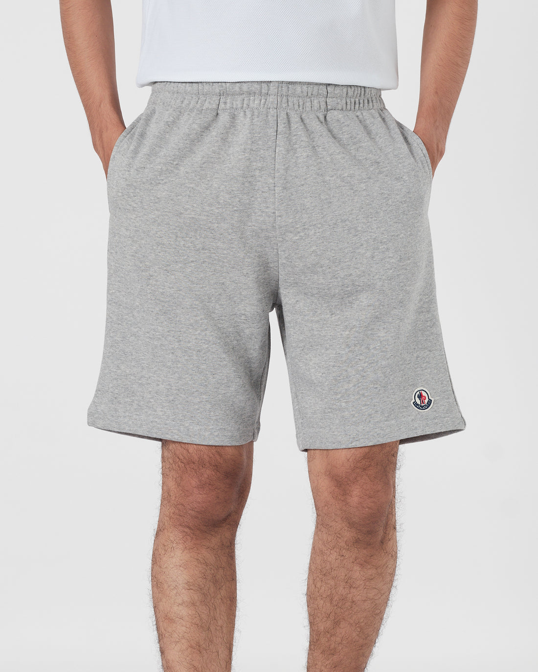 MON Logo Embroidered Men Grey Shorts 14.90