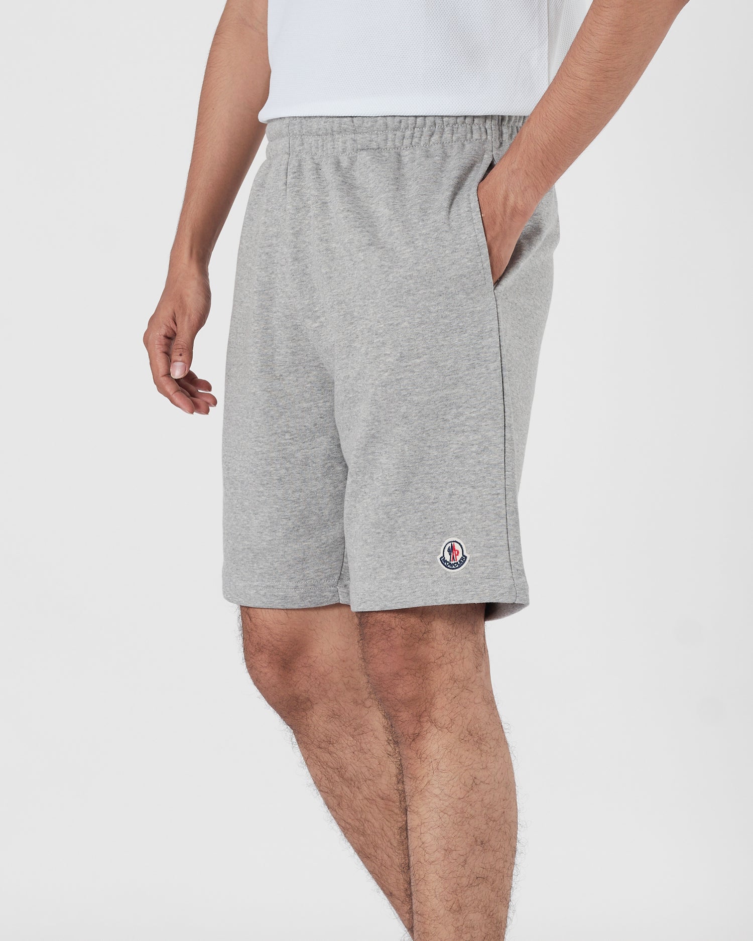 MON Logo Embroidered Men Grey Shorts 14.90