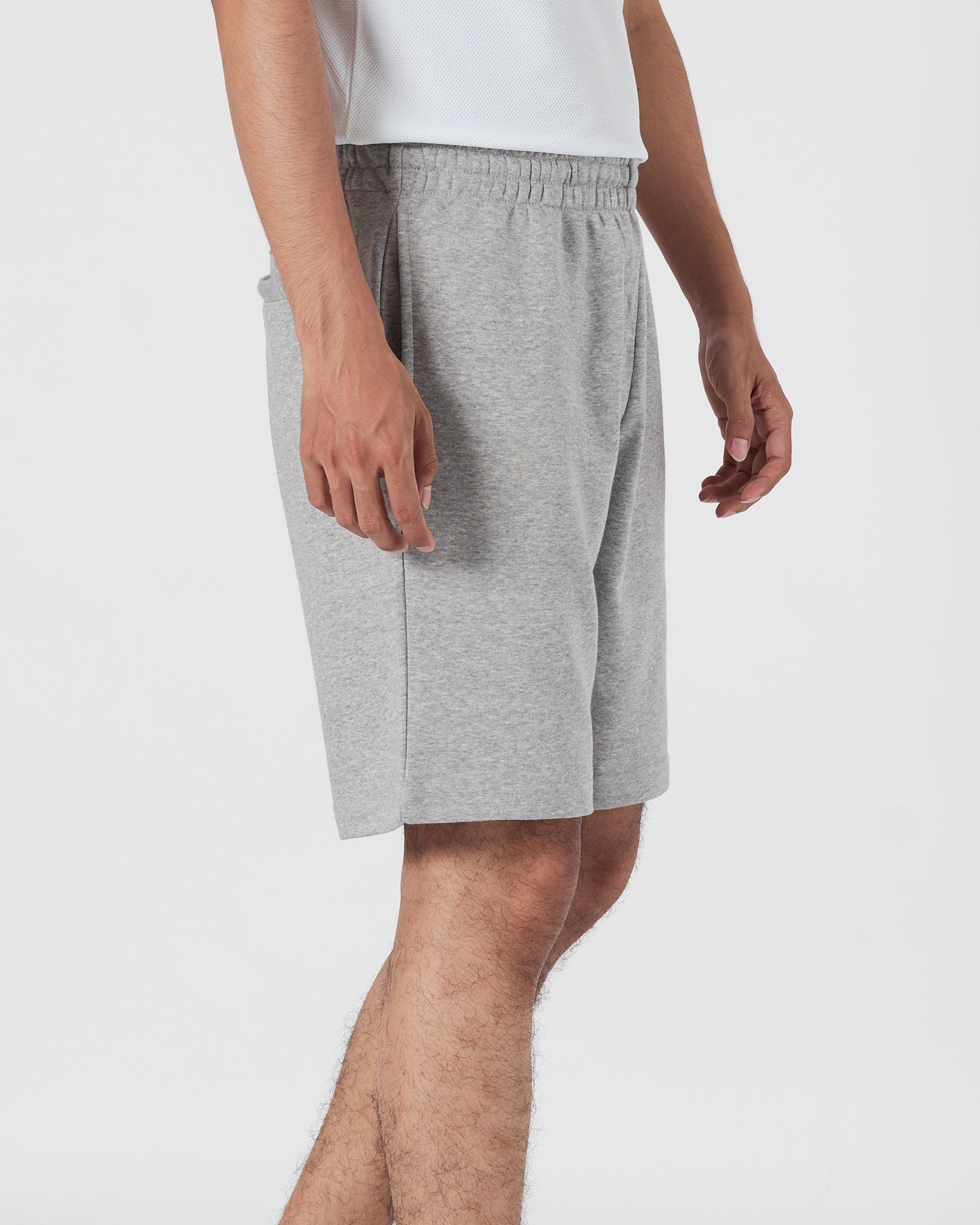 MON Logo Embroidered Men Grey Shorts 14.90