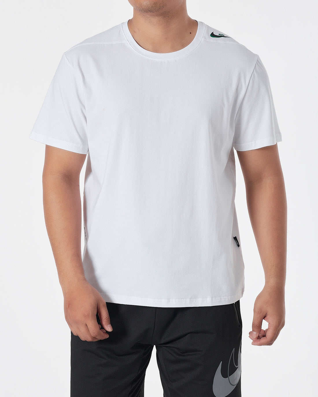 NIK Swooh  Shoulder Printed Men White T-Shirt 13.50