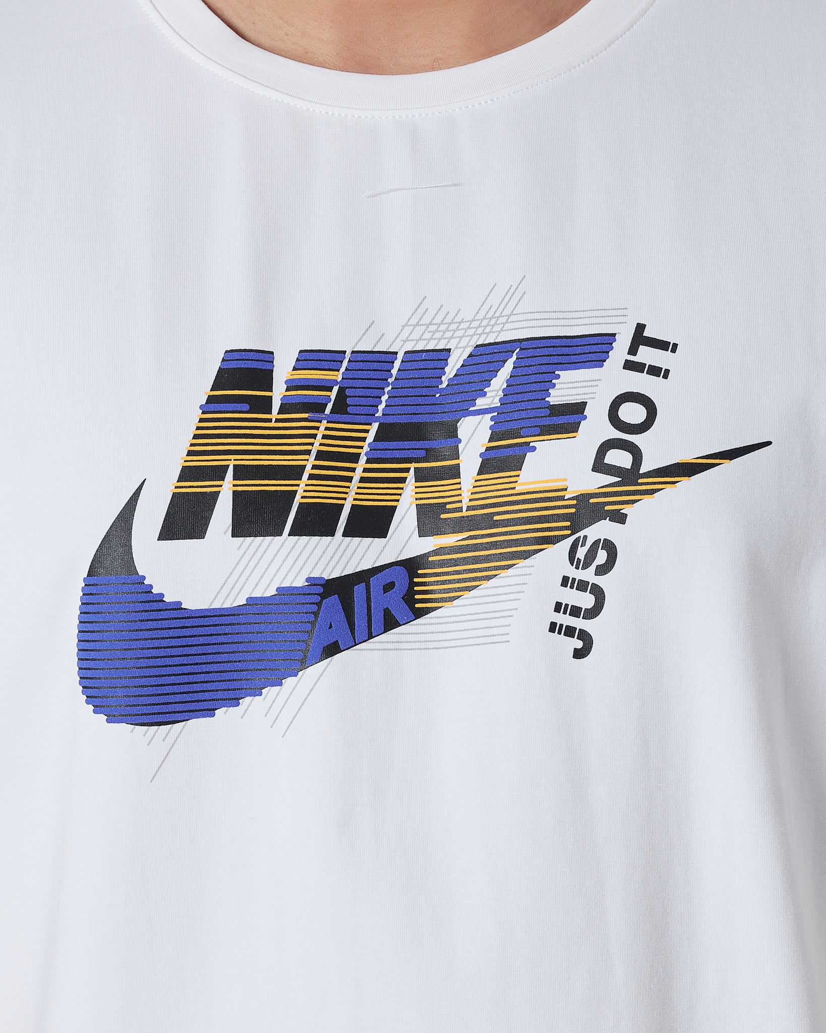 NIK Just Do It Logo Ptinted Men White T-Shirt 13.90