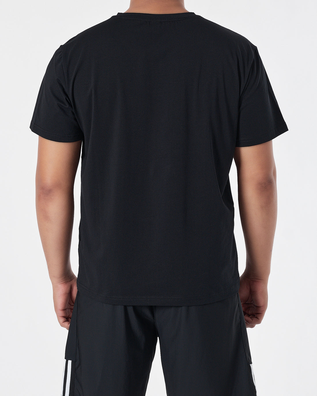 ADI Logo Printed Men Black T-Shirt 13.90